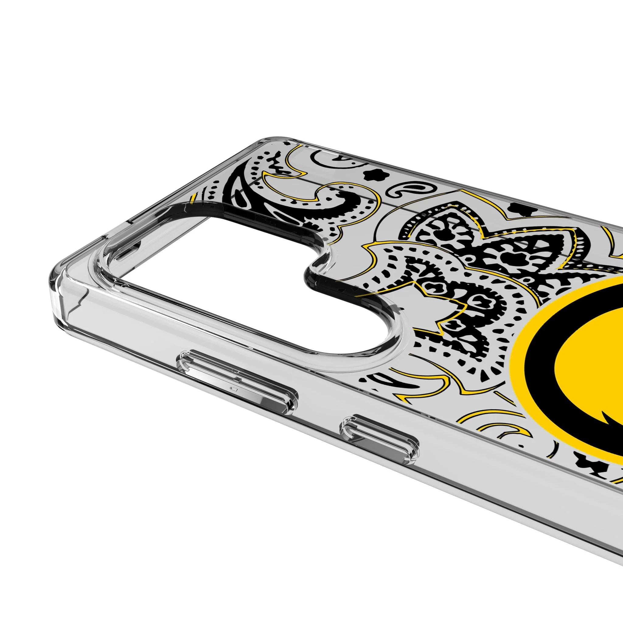 University of Iowa Hawkeyes Paisley Clear Phone Case for Samsung Galaxy - Image 3