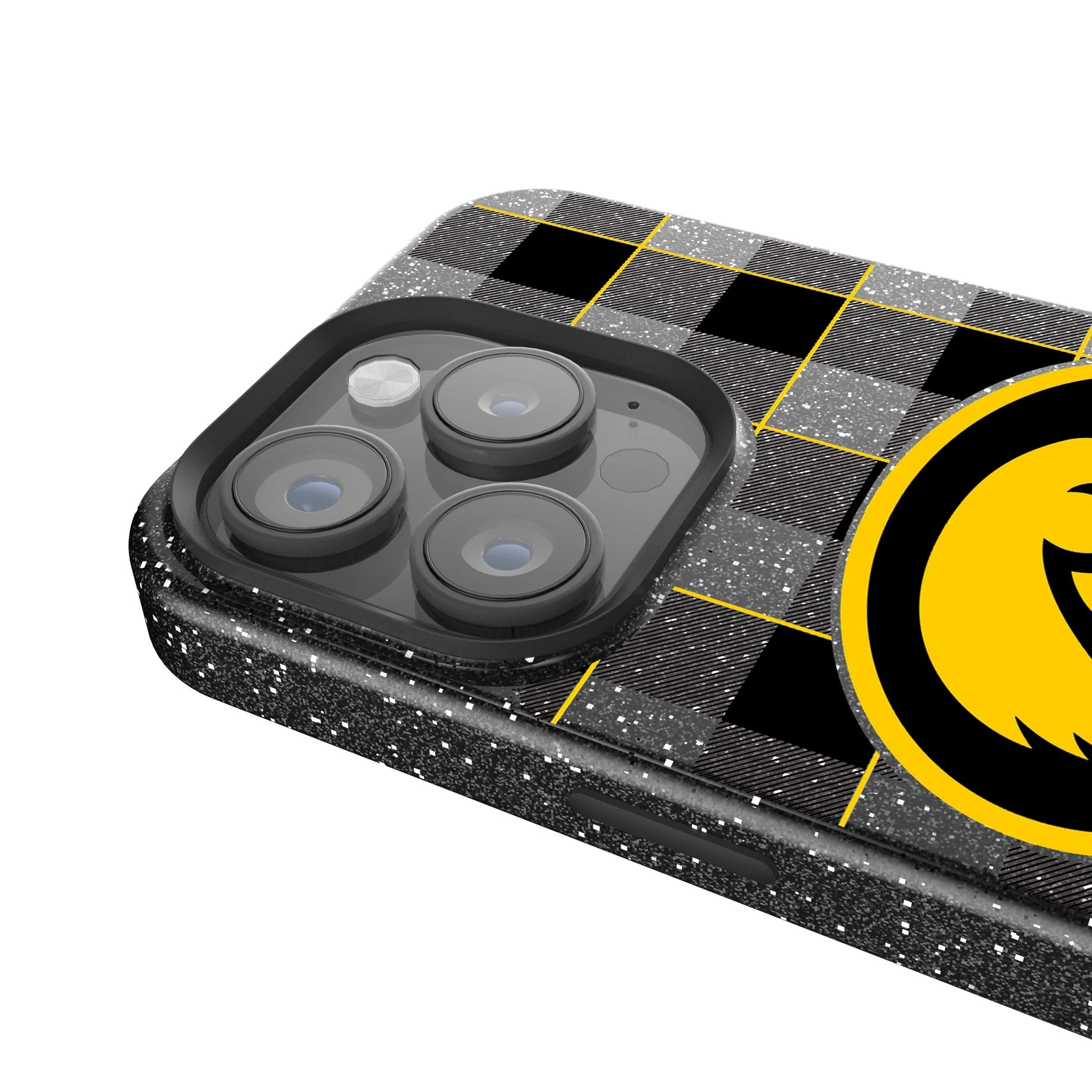 University of Iowa Hawkeyes Plaid Bling Phone Case - Image 4