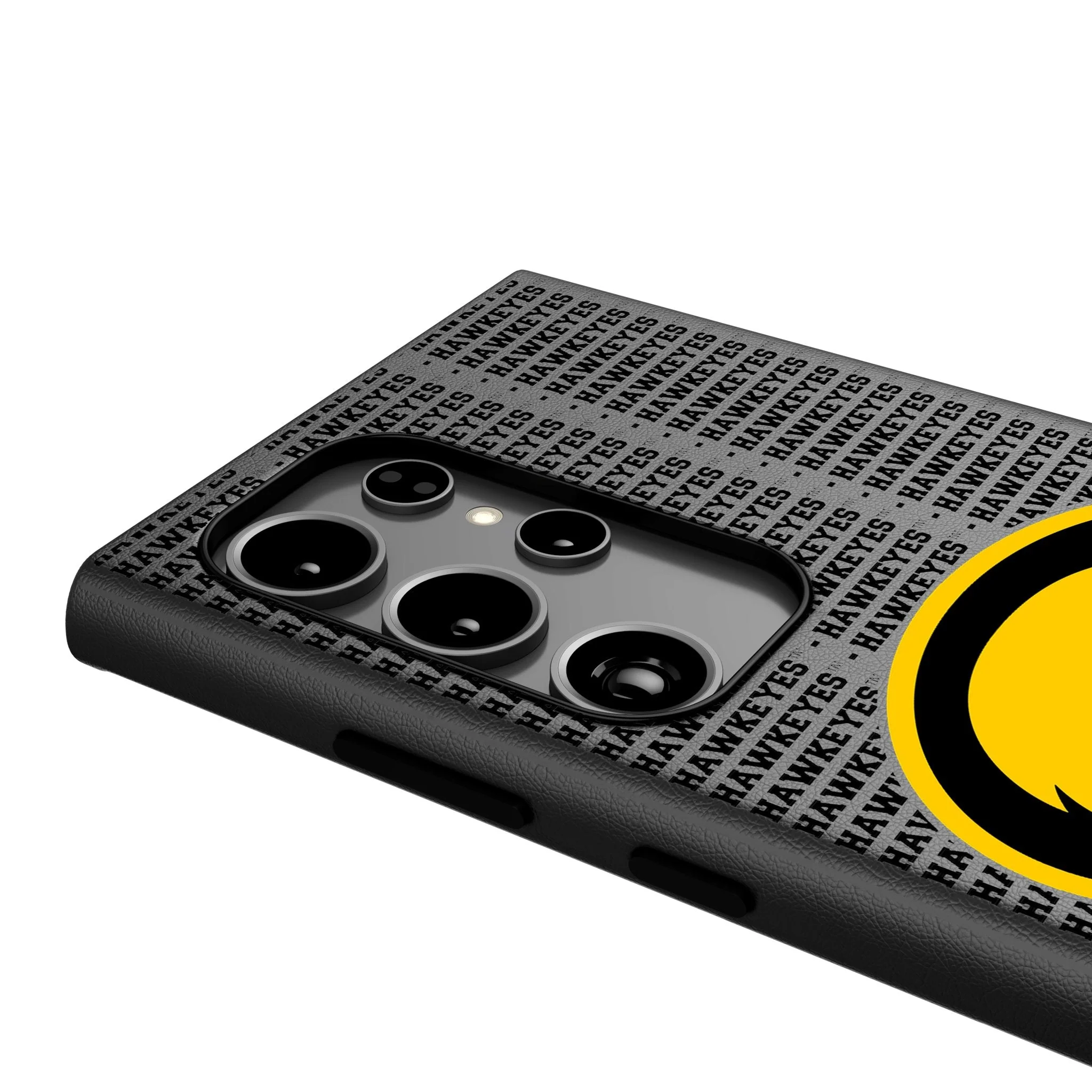 University of Iowa Hawkeyes Text Backdrop MagSafe Compatible Phone Case for Samsung Galaxy - Image 4