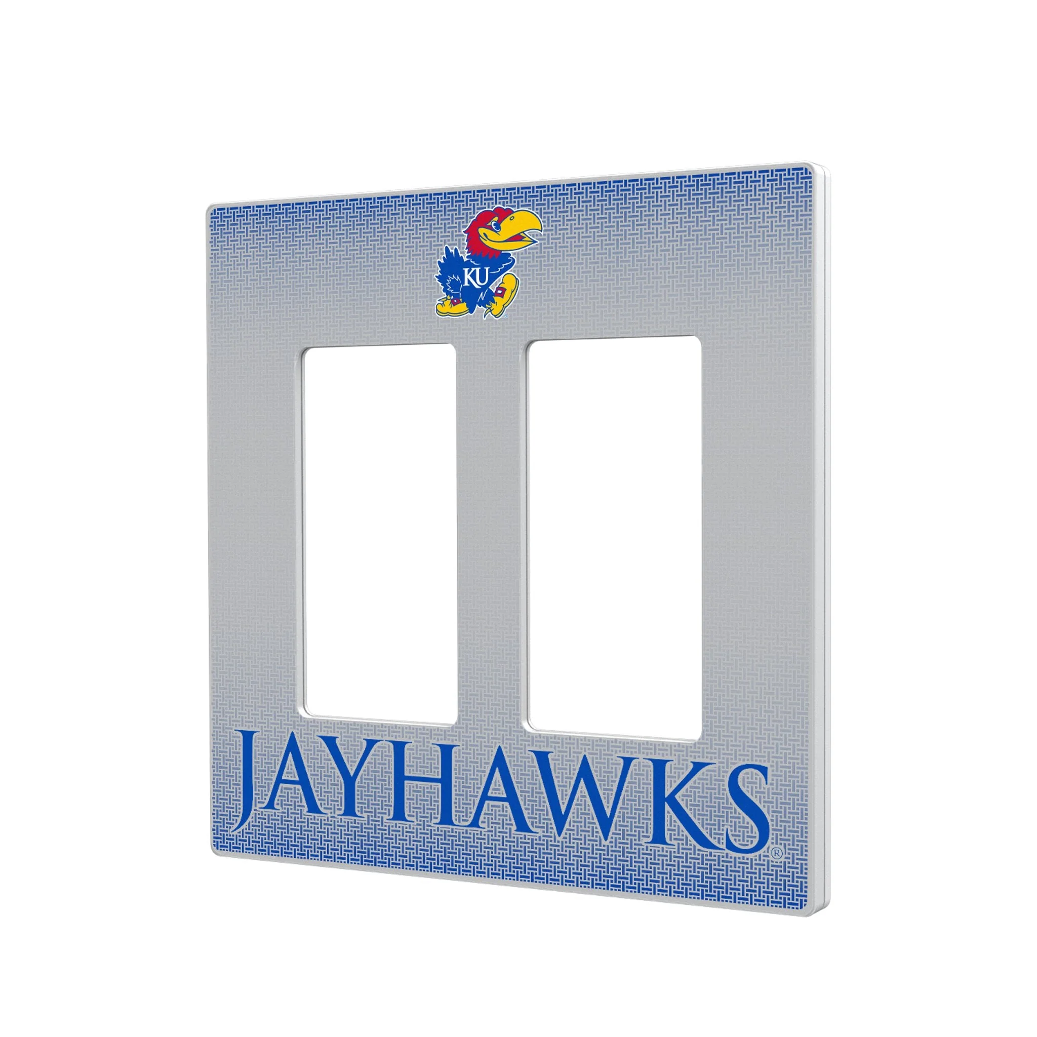 University of Kansas Jayhawks Linen Hidden-Screw Light Switch Plate - Image 4