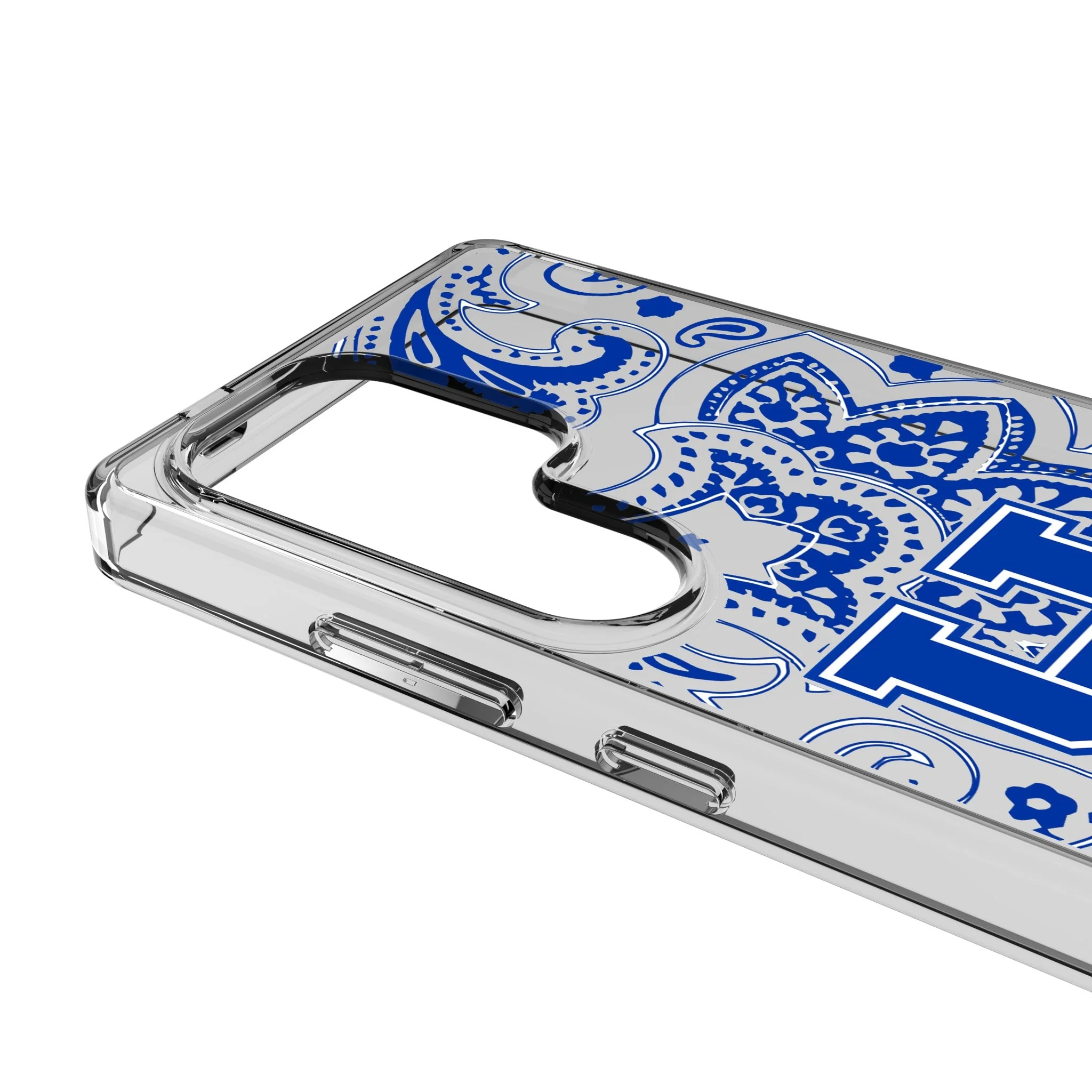 University of Kentucky Wildcats Paisley Clear Phone Case for Samsung Galaxy - Image 3