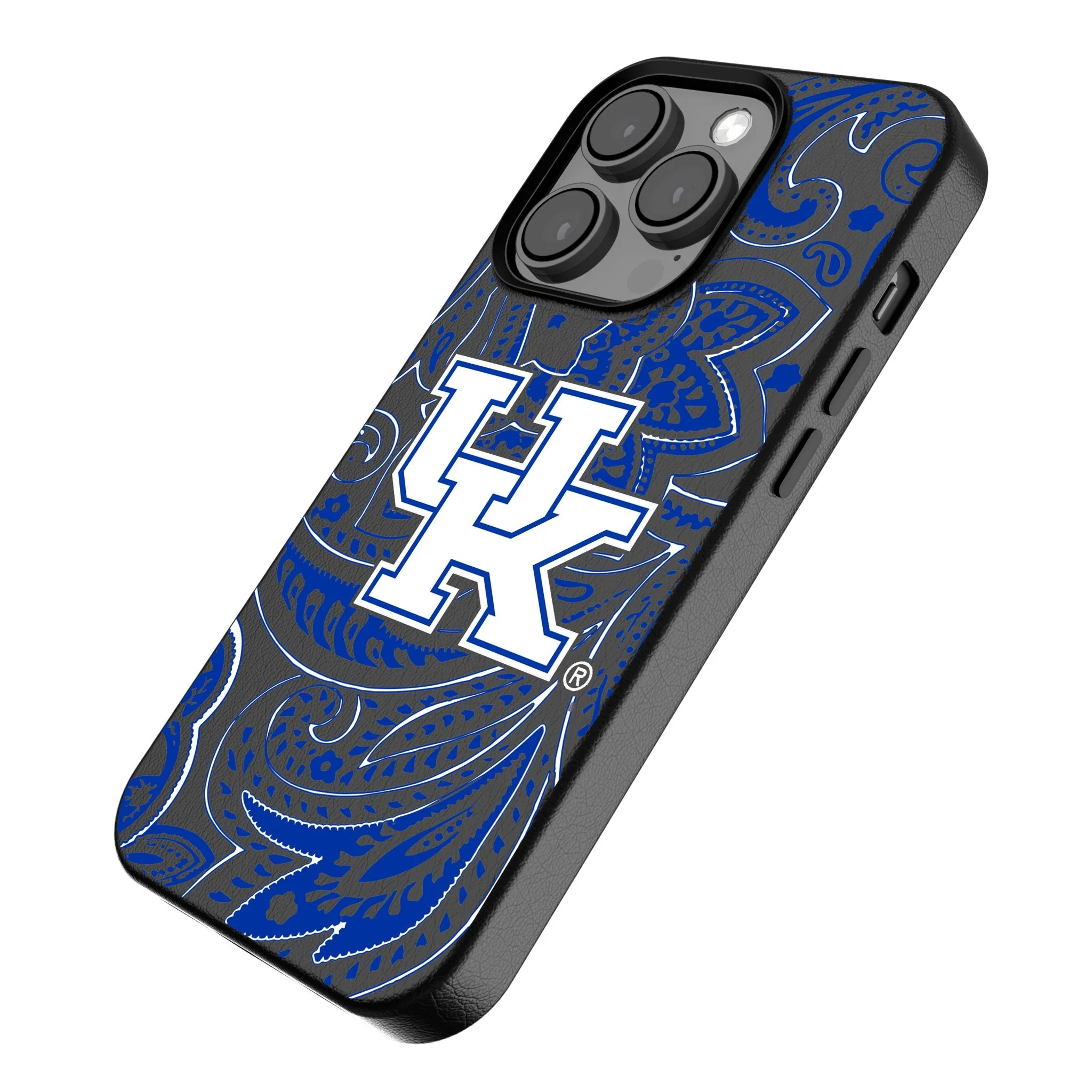 University of Kentucky Wildcats Paisley MagSafe Compatible Phone Case for Apple iPhone - Image 2