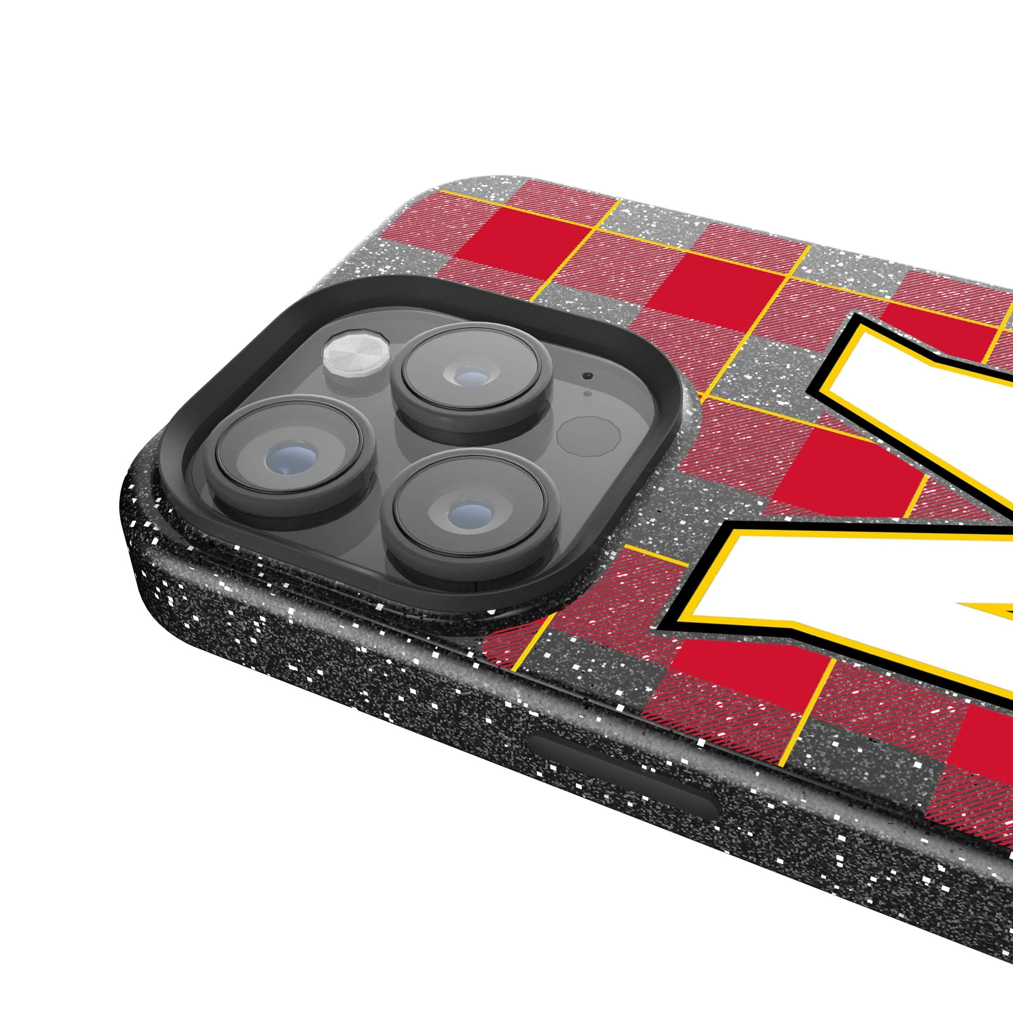 University of Maryland Terrapins Plaid Bling Phone Case - Image 4