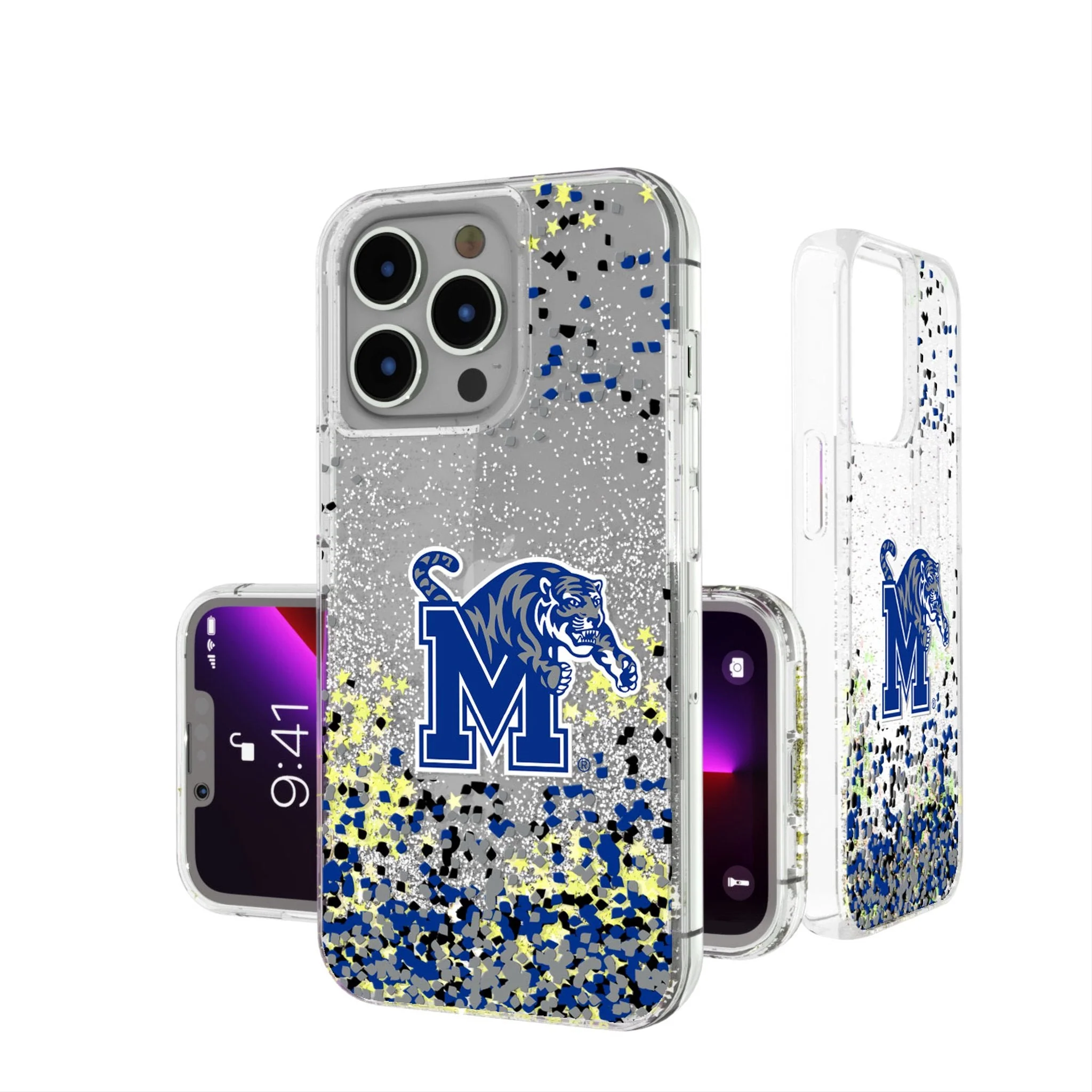 University of Memphis Tigers Confetti Glitter Phone Case