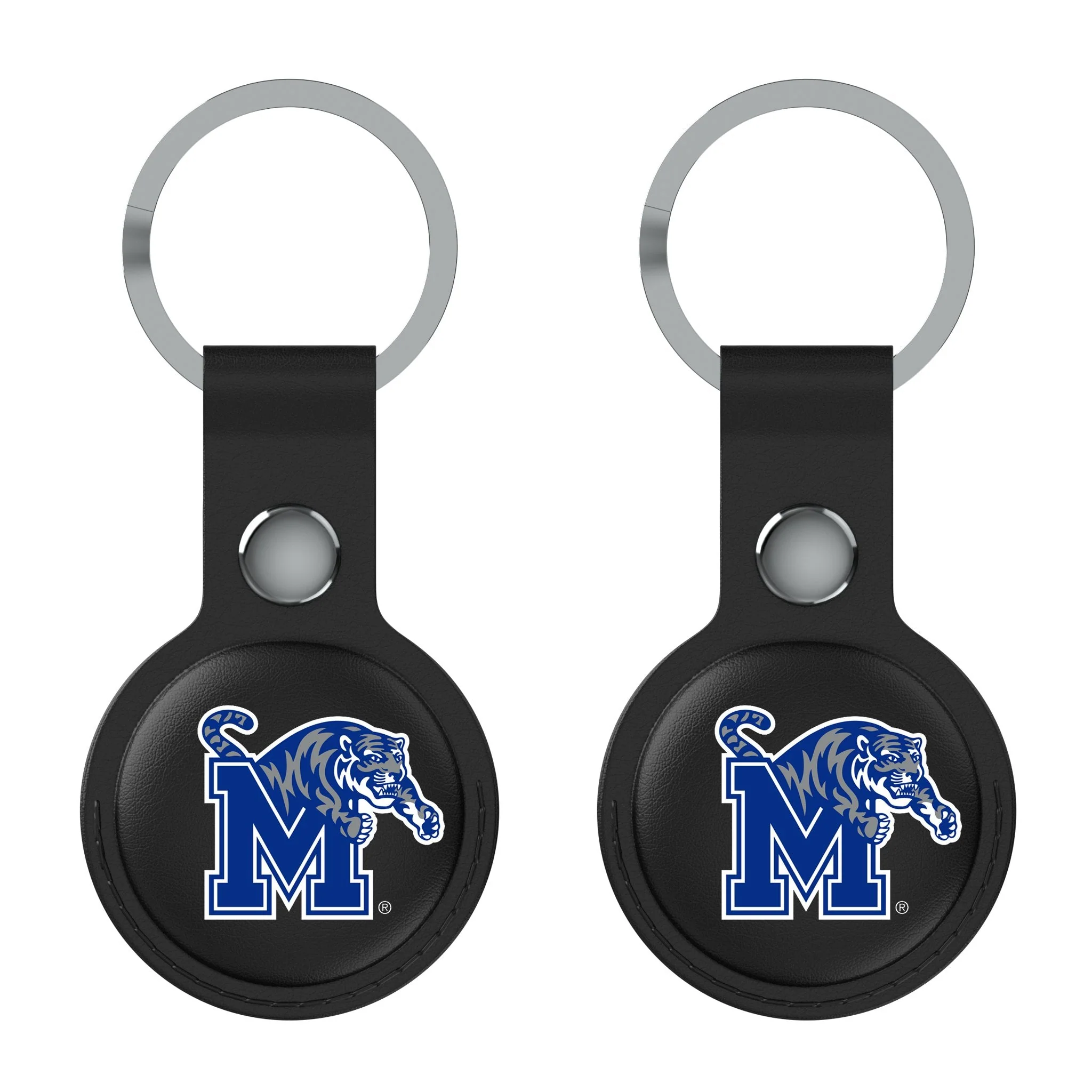 University of Memphis Tigers Insignia Black Airtag Holder 2-Pack - Image 2