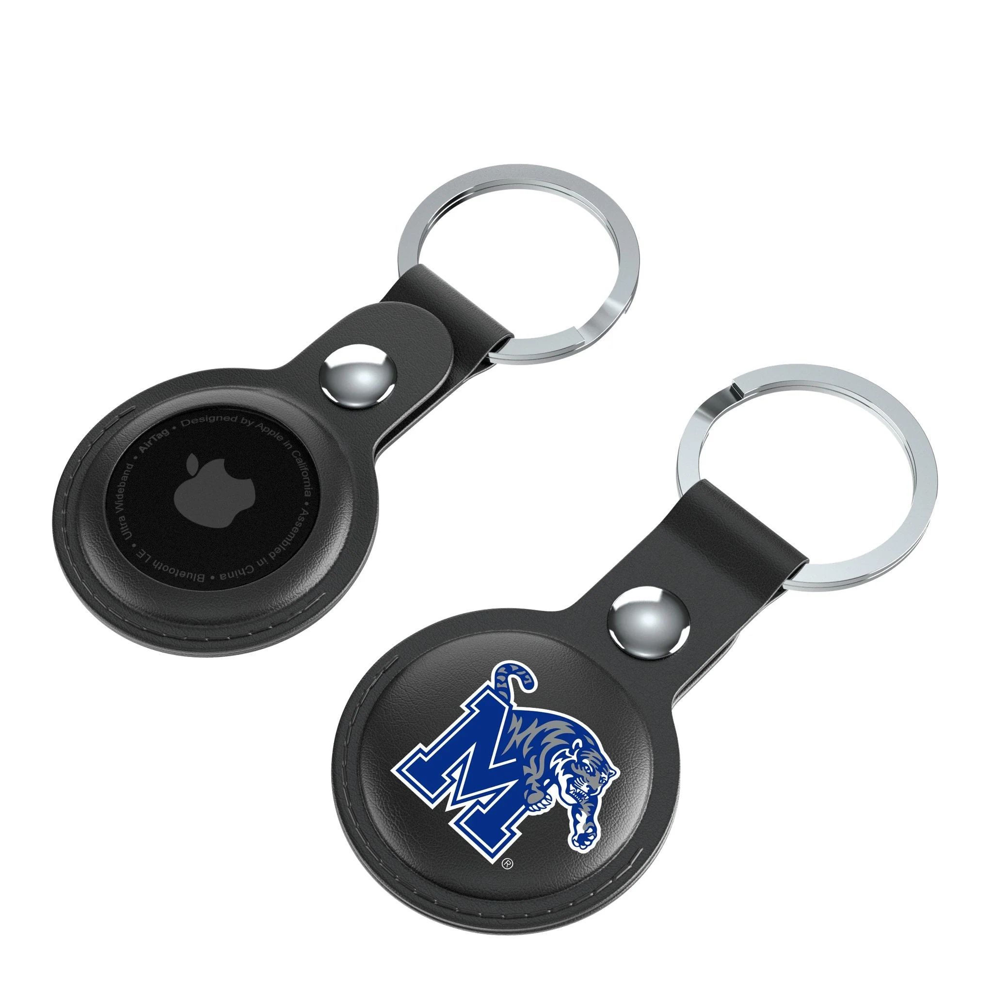 University of Memphis Tigers Insignia Black Airtag Holder 2-Pack - Image 4