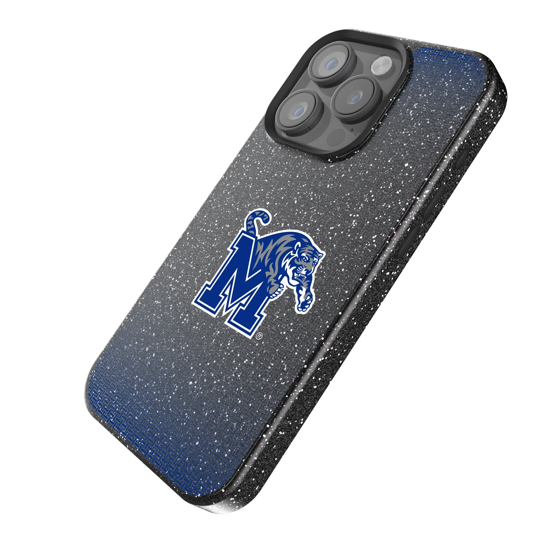 University of Memphis Tigers Linen Bling Phone Case for Apple iPhone - Image 2