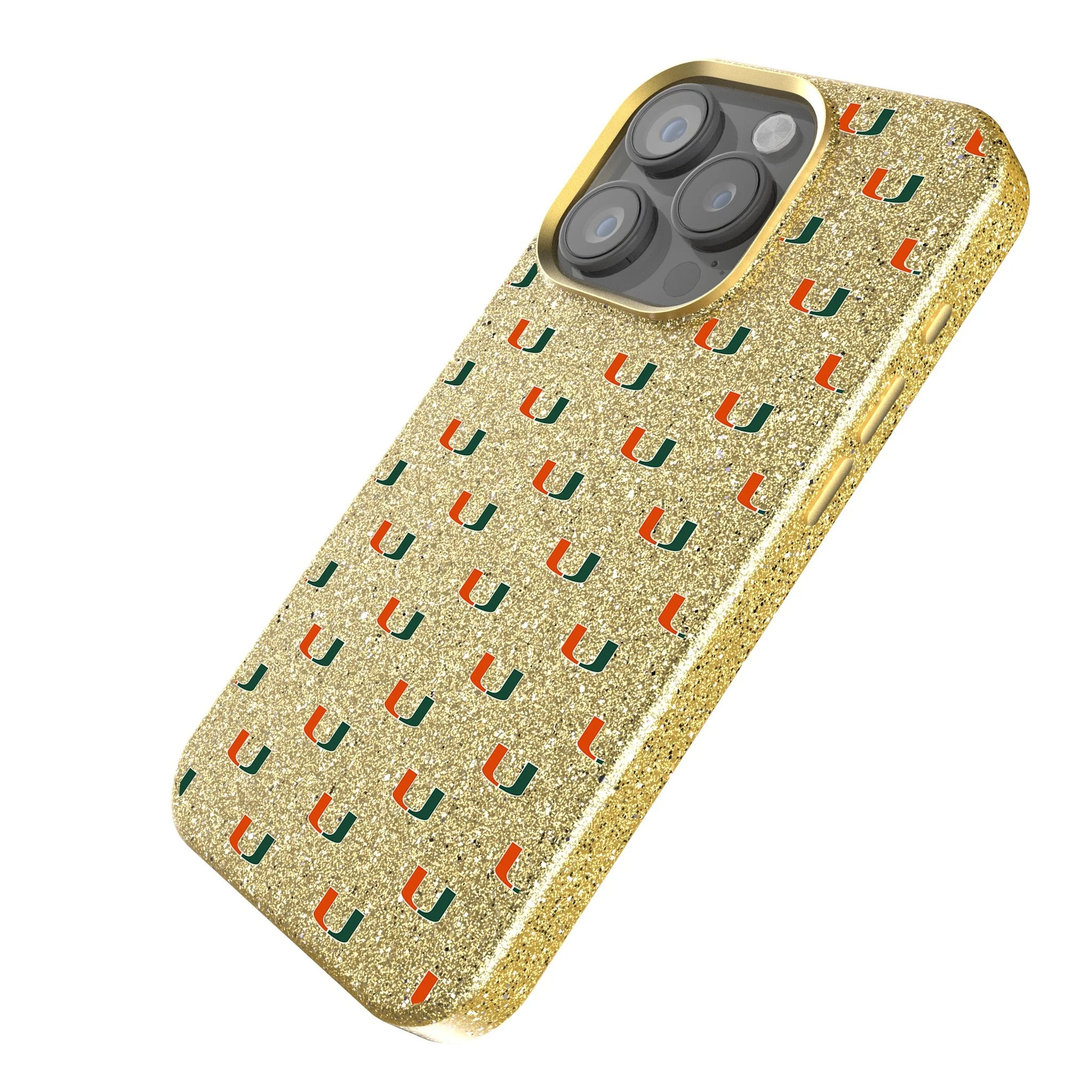 University of Miami Hurricanes Fashion Pattern Bling Phone Case for Apple iPhone - Image 2