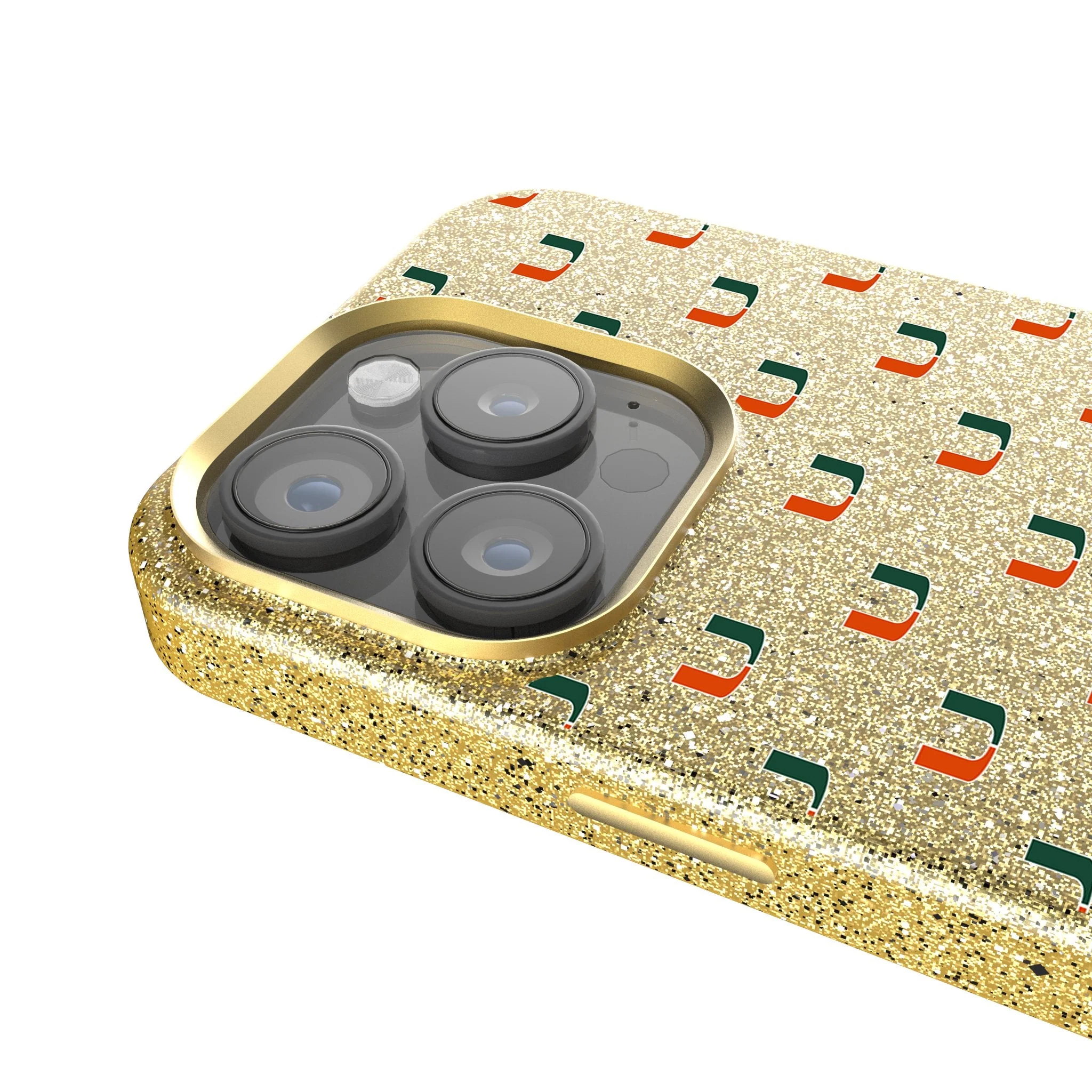 University of Miami Hurricanes Fashion Pattern Bling Phone Case for Apple iPhone - Image 4