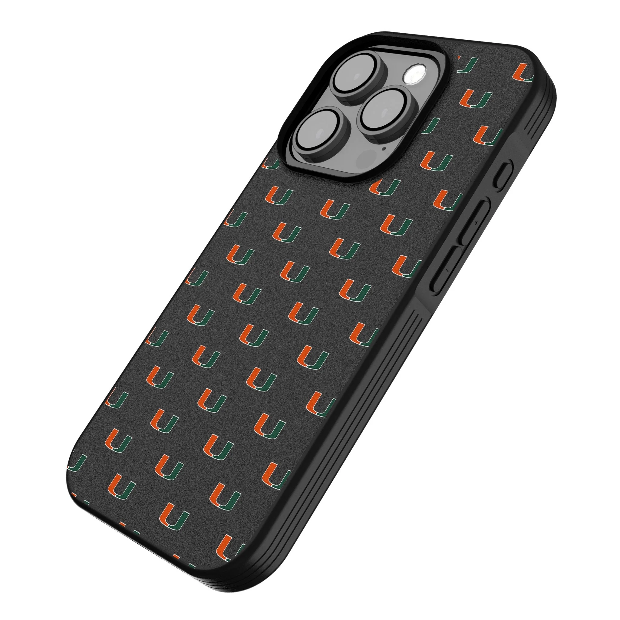 University of Miami Hurricanes Fashion Pattern Bump Phone Case for Apple iPhone - Image 2