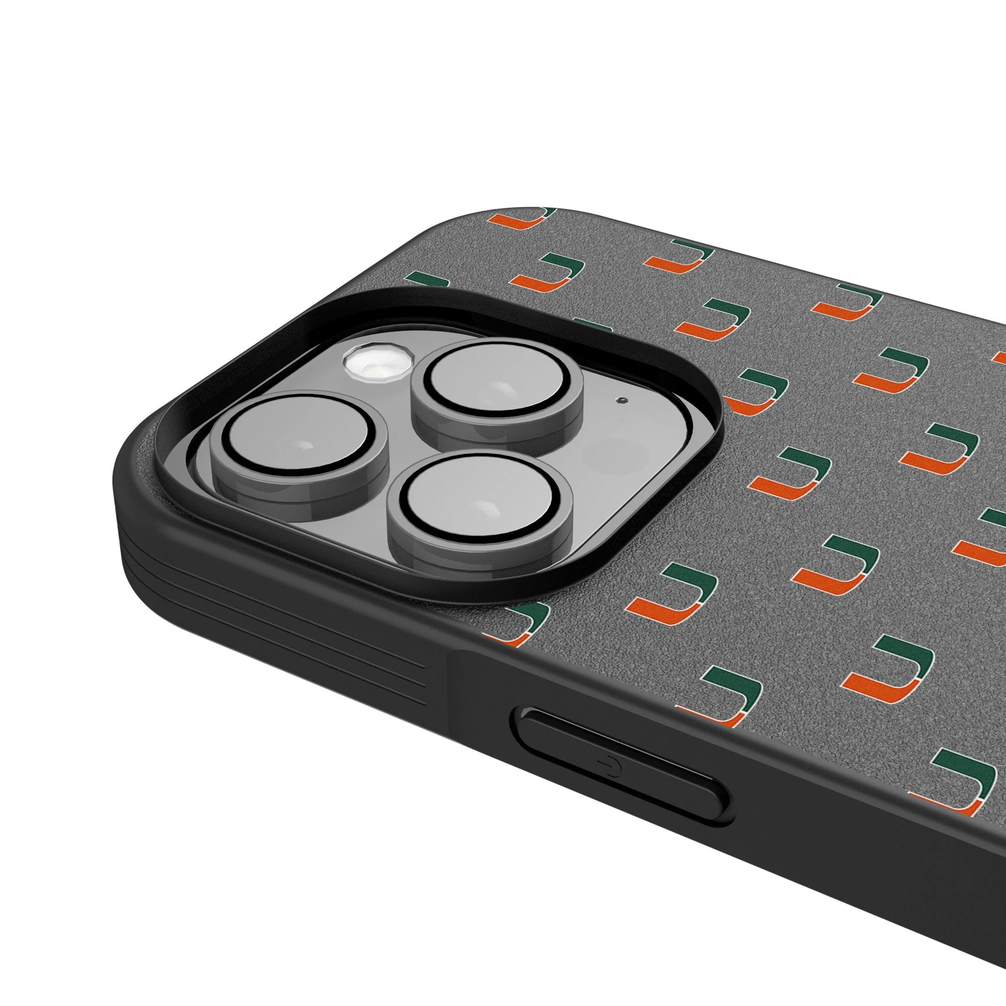 University of Miami Hurricanes Fashion Pattern Bump Phone Case for Apple iPhone - Image 4