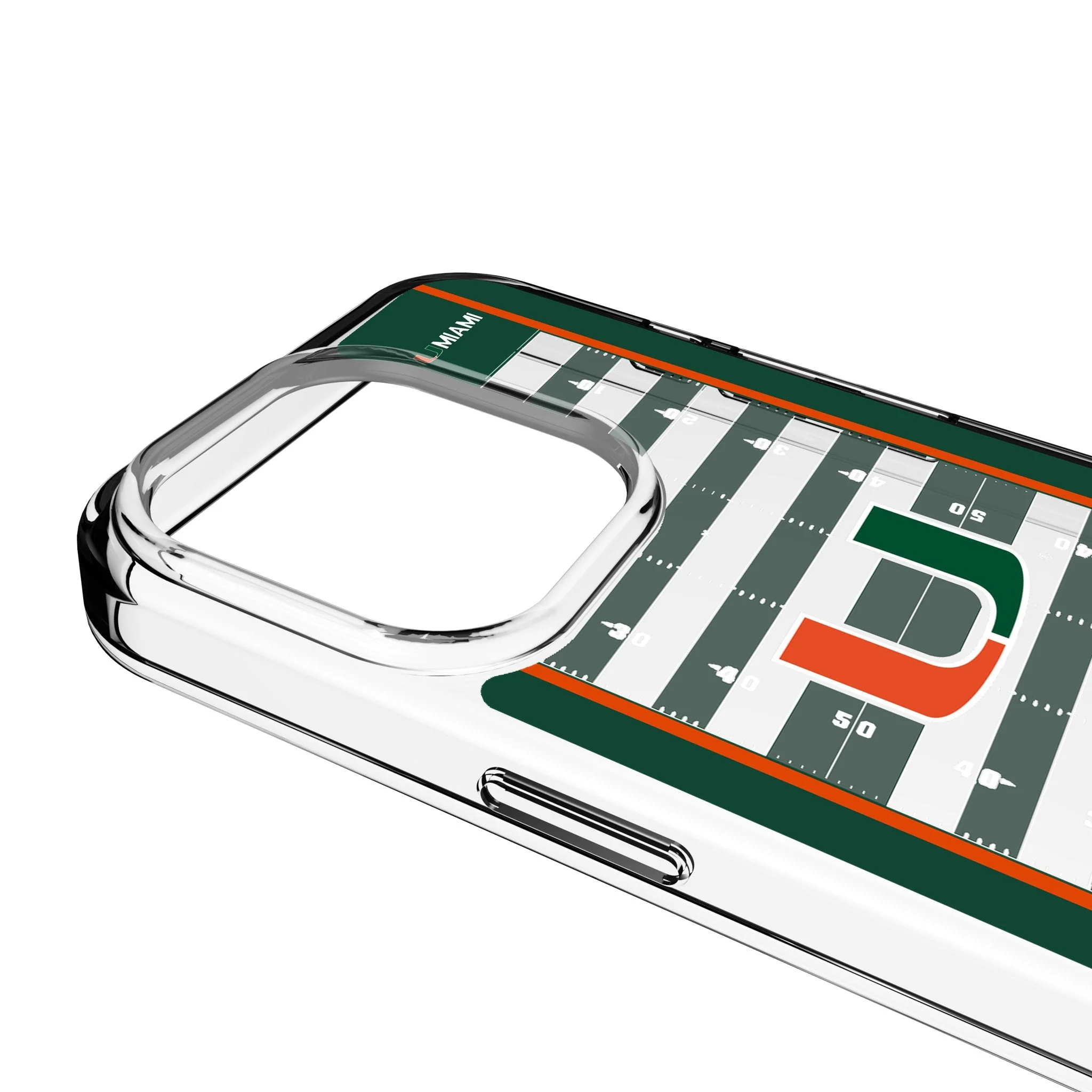 University of Miami Hurricanes Field Clear Phone Case for Apple iPhone - Image 3