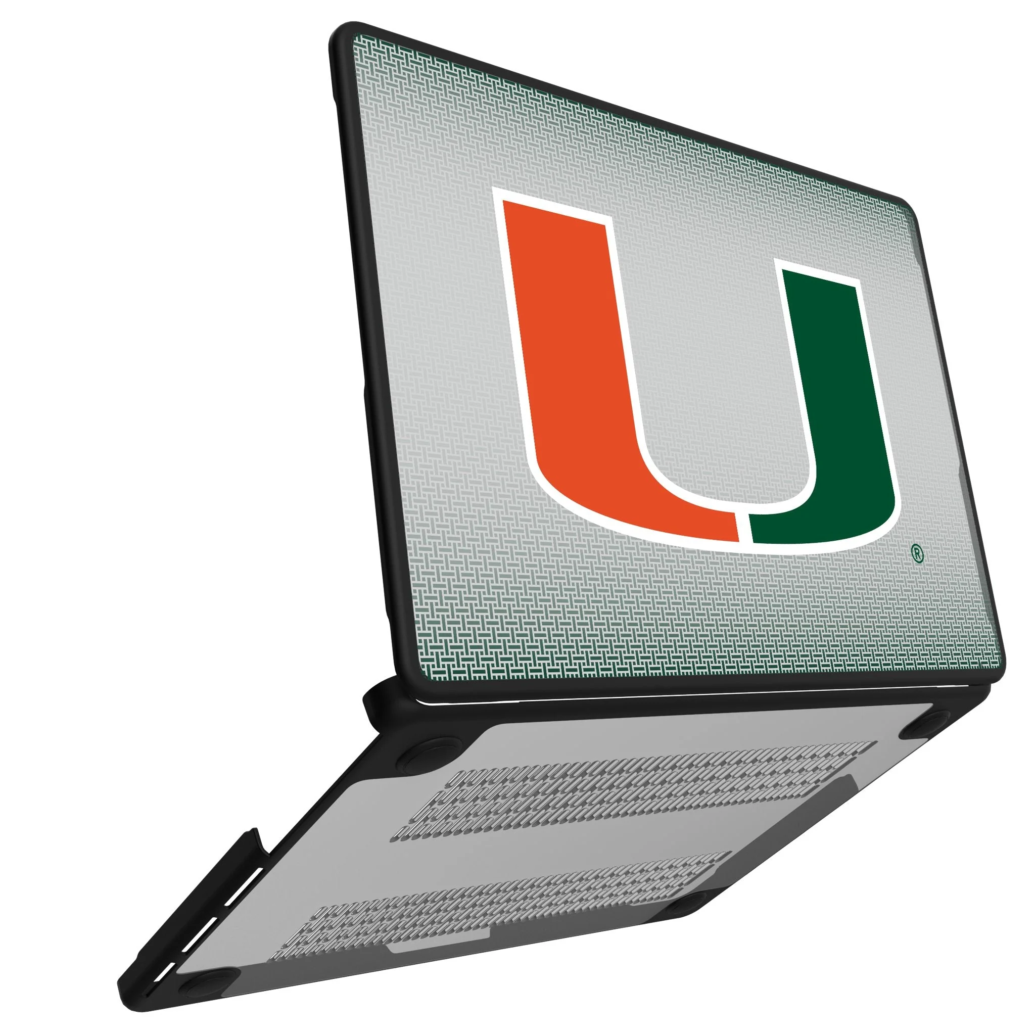 University of Miami Hurricanes Linen Laptop Case for Apple MacBook - Image 2