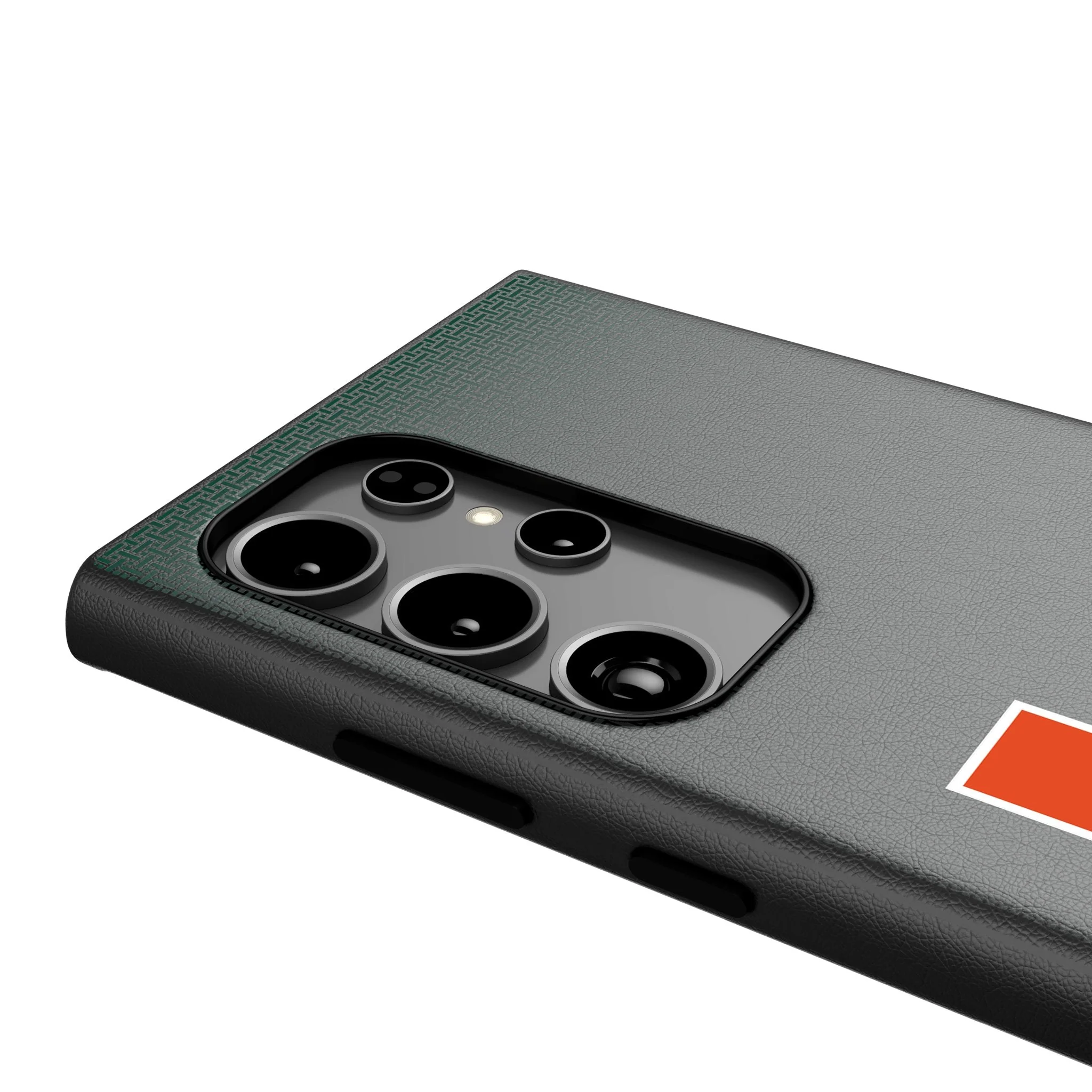 University of Miami Hurricanes Linen MagSafe Compatible Phone Case for Samsung Galaxy - Image 4