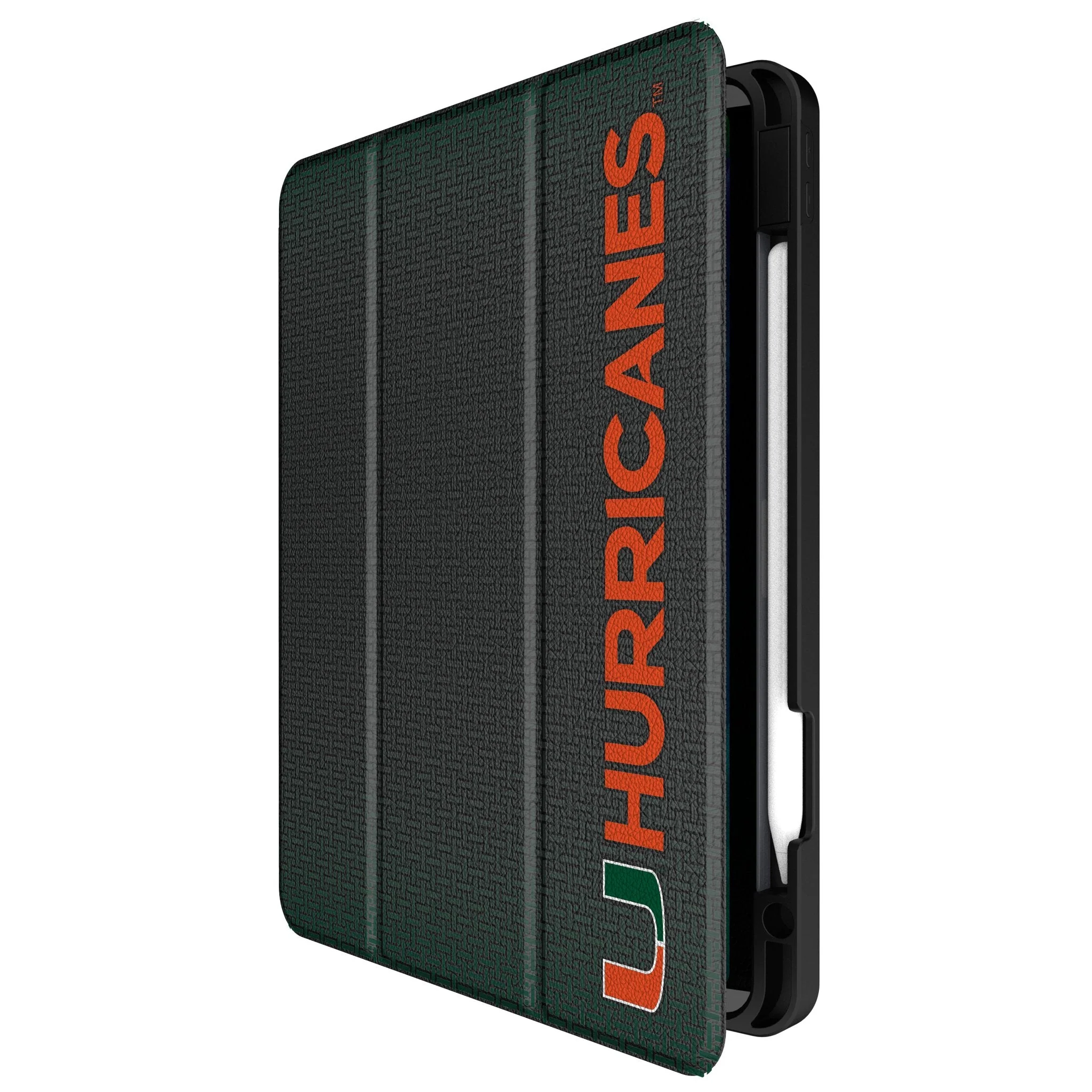 University of Miami Hurricanes Linen Tablet Case for Apple iPad - Image 2