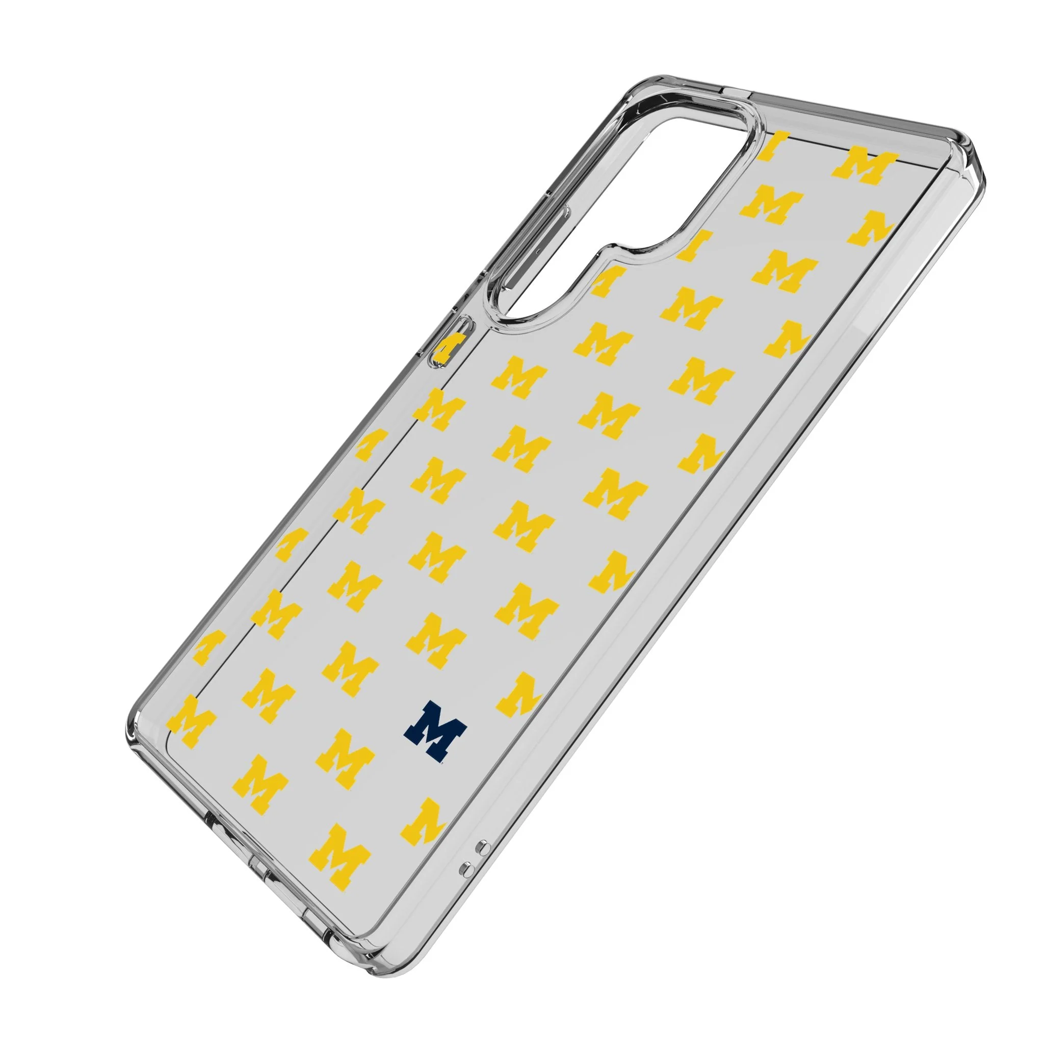 University of Michigan Wolverines Fashion Pattern Clear Phone Case for Samsung Galaxy - Image 2