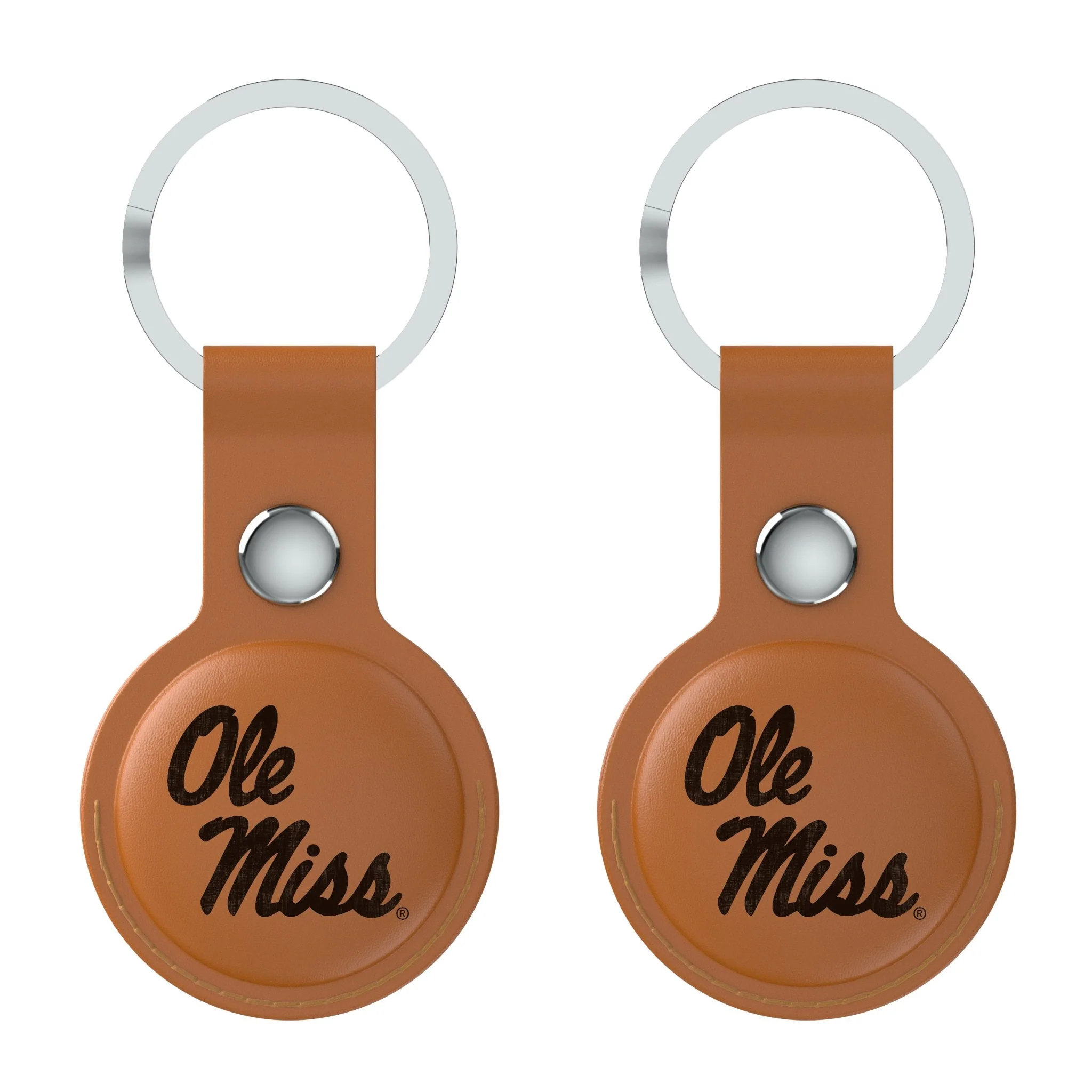 University of Mississippi Rebels Burn Brown Airtag Holder 2-Pack - Image 2