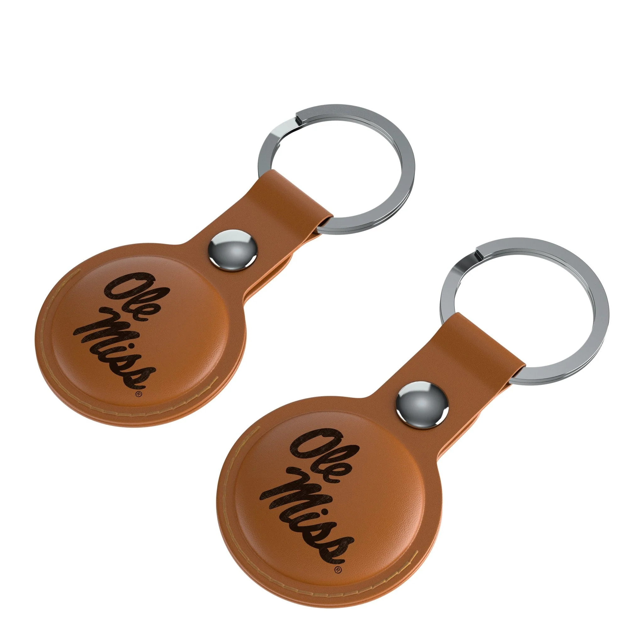 University of Mississippi Rebels Burn Brown Airtag Holder 2-Pack - Image 3