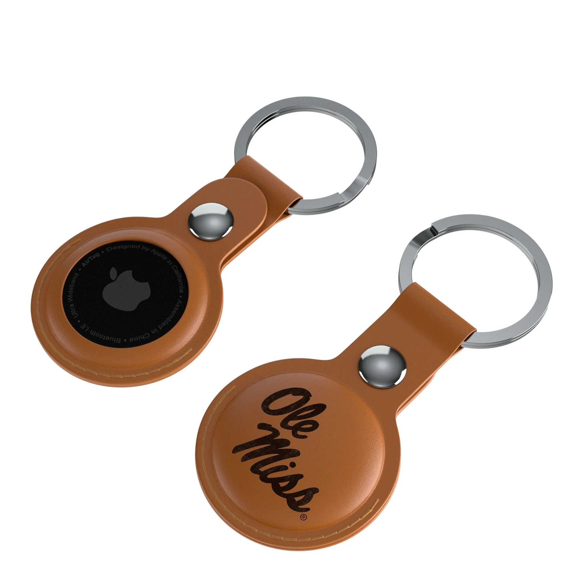 University of Mississippi Rebels Burn Brown Airtag Holder 2-Pack - Image 4