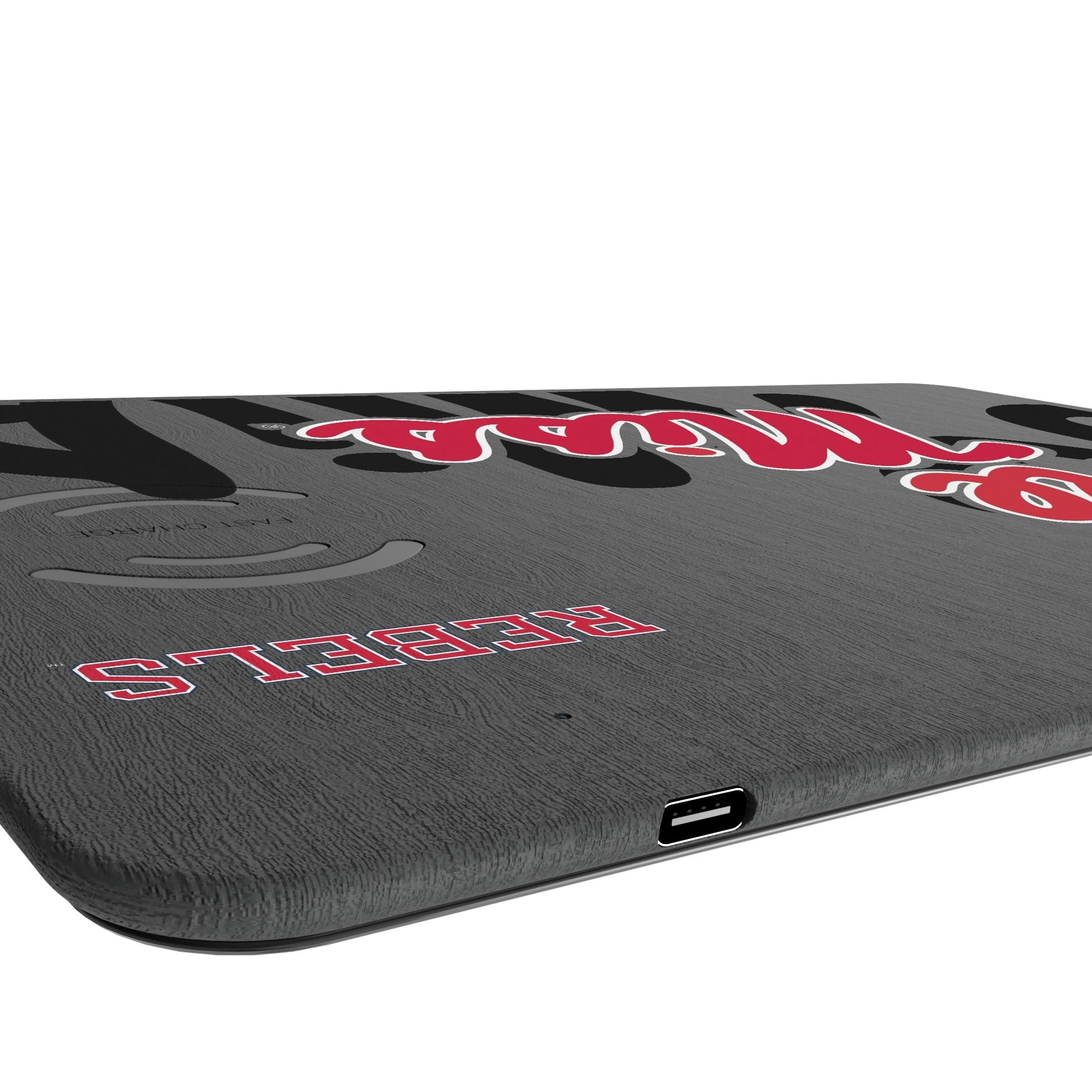University of Mississippi Rebels Monocolor Tilt 15-Watt Wireless Charger and Mouse Pad - Image 3