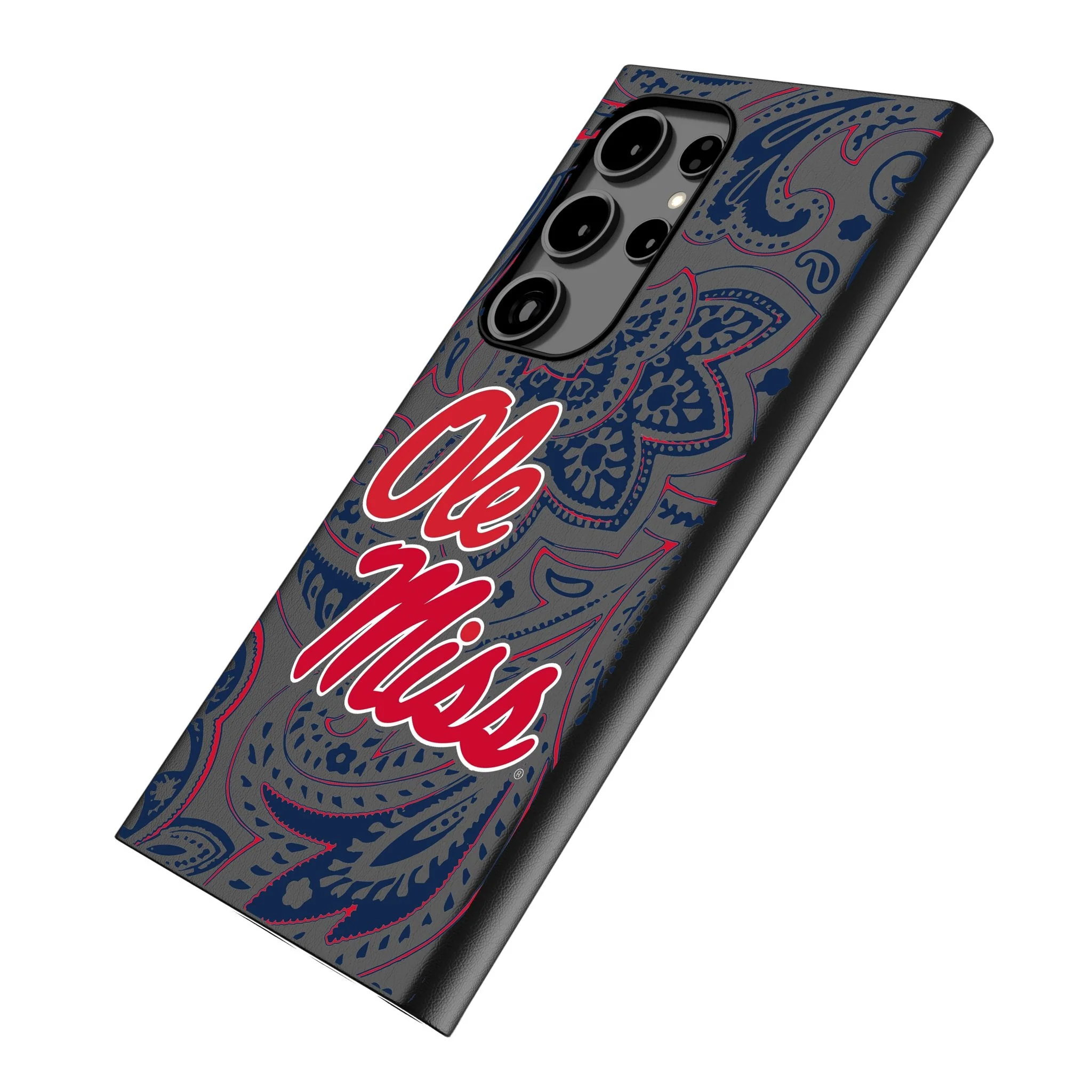 University of Mississippi Rebels Paisley MagSafe Compatible Phone Case for Samsung Galaxy - Image 2