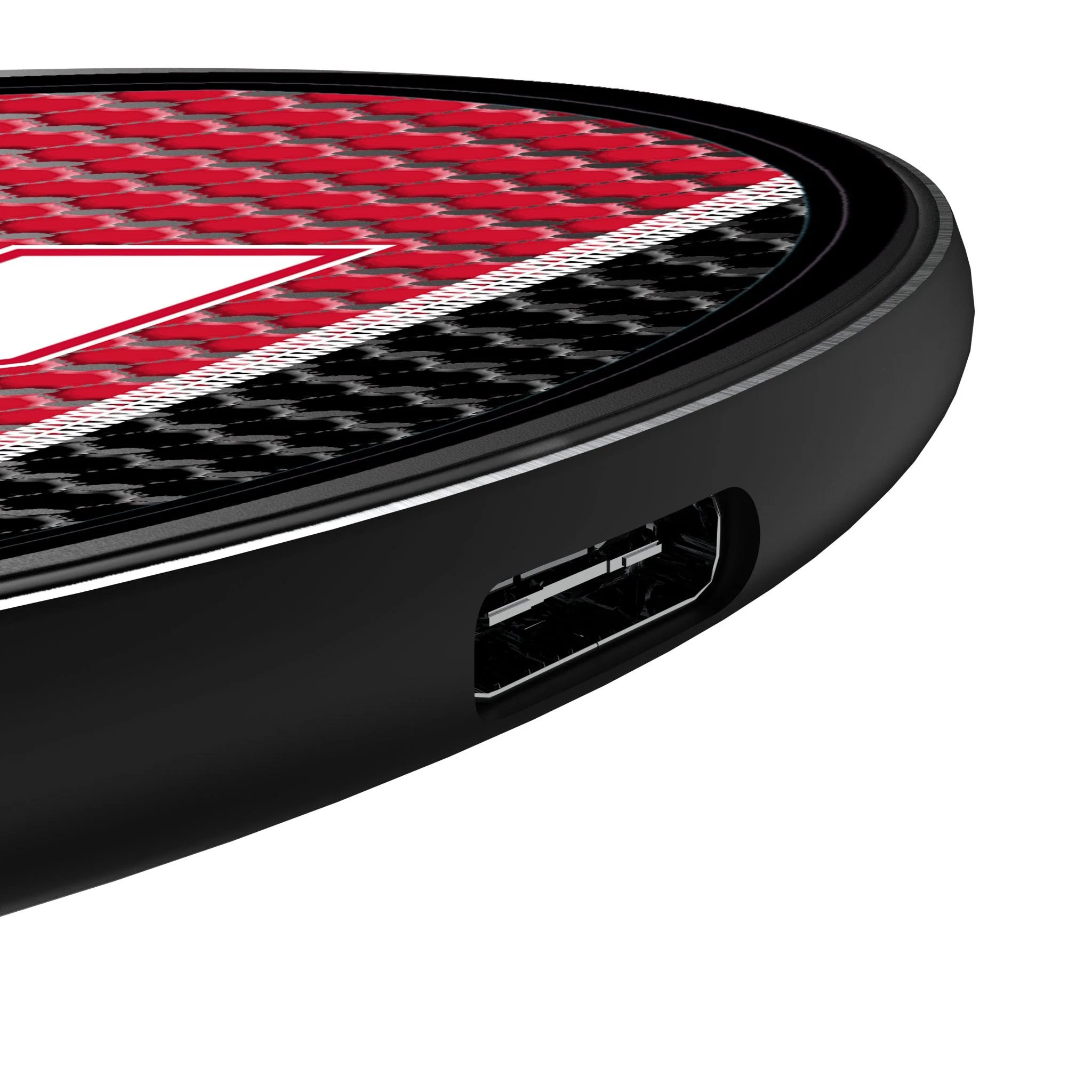 University of Nebraska Huskers Block N Mesh 15-Watt Wireless Charger - Image 3