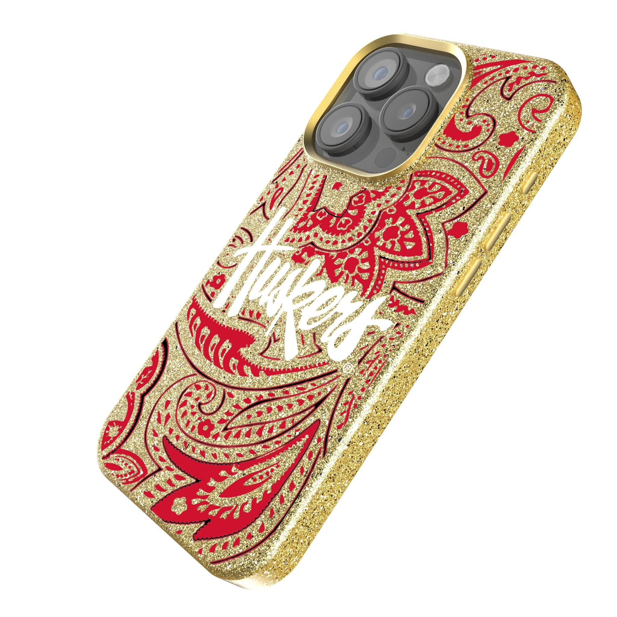 University of Nebraska Huskers Paisley Bling Phone Case - Image 2