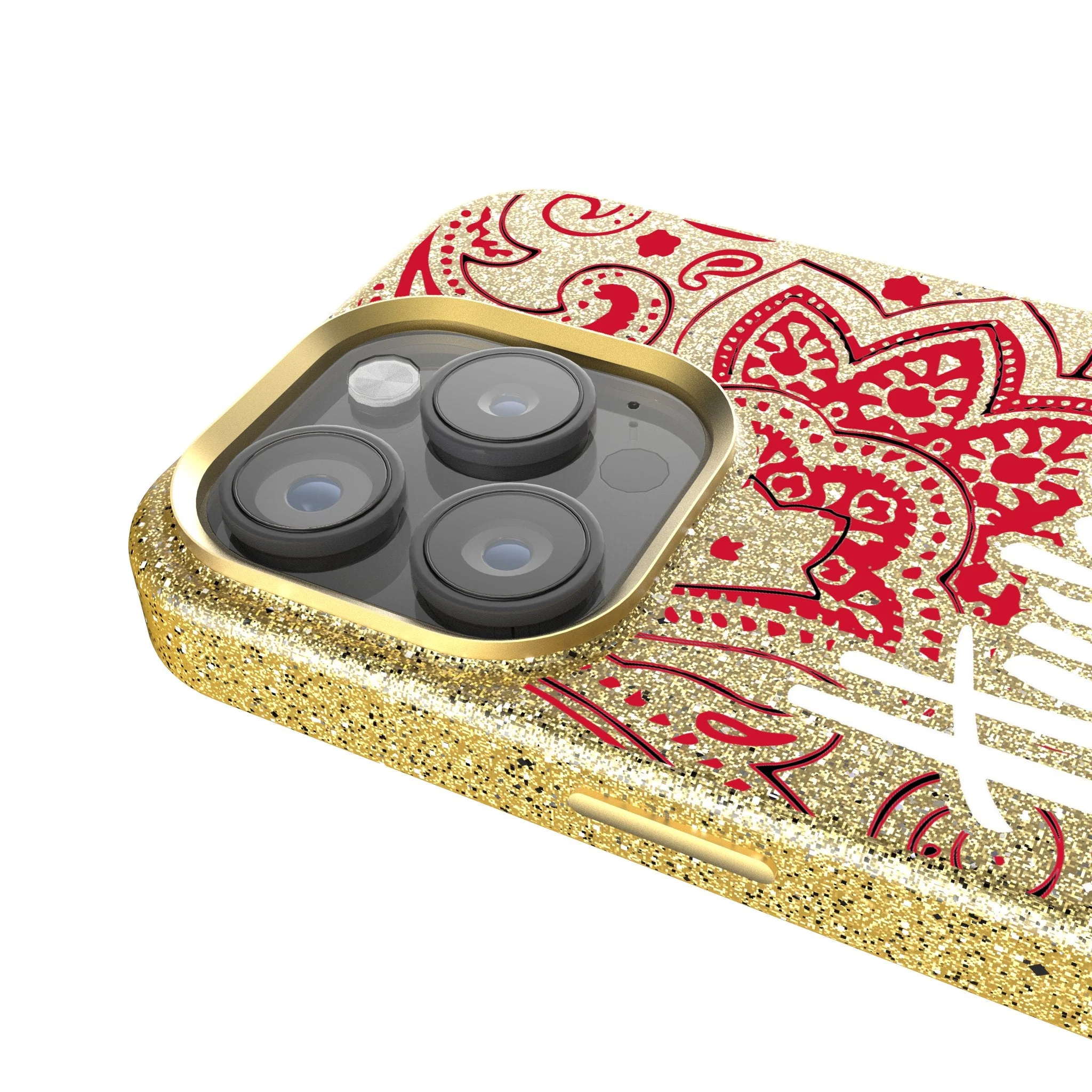 University of Nebraska Huskers Paisley Bling Phone Case - Image 4
