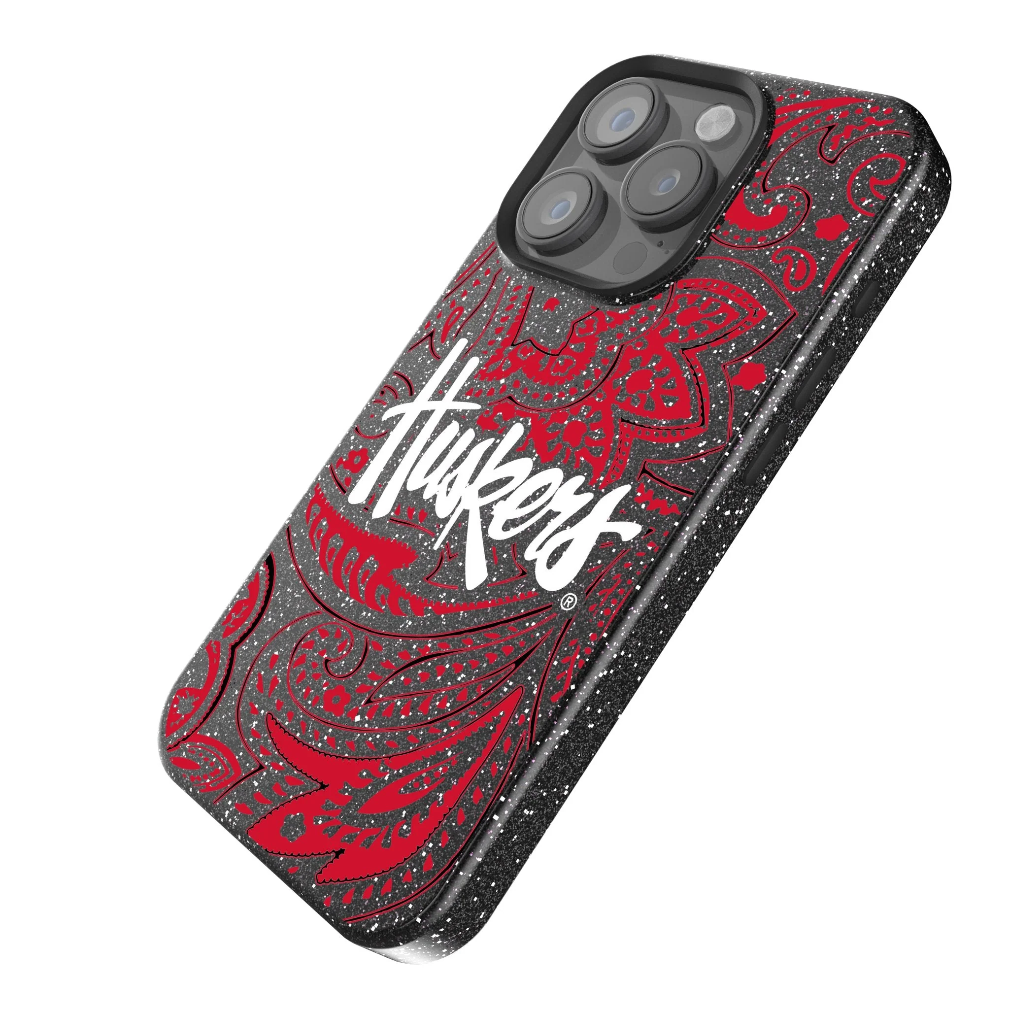 University of Nebraska Huskers Paisley Bling Phone Case - Image 2
