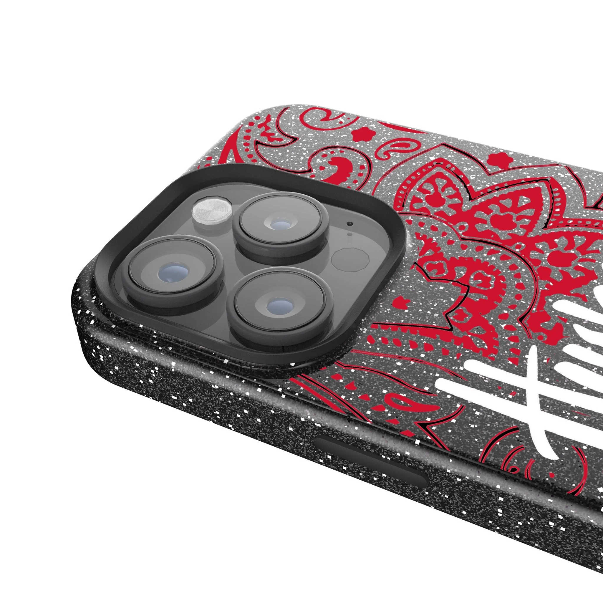 University of Nebraska Huskers Paisley Bling Phone Case - Image 4