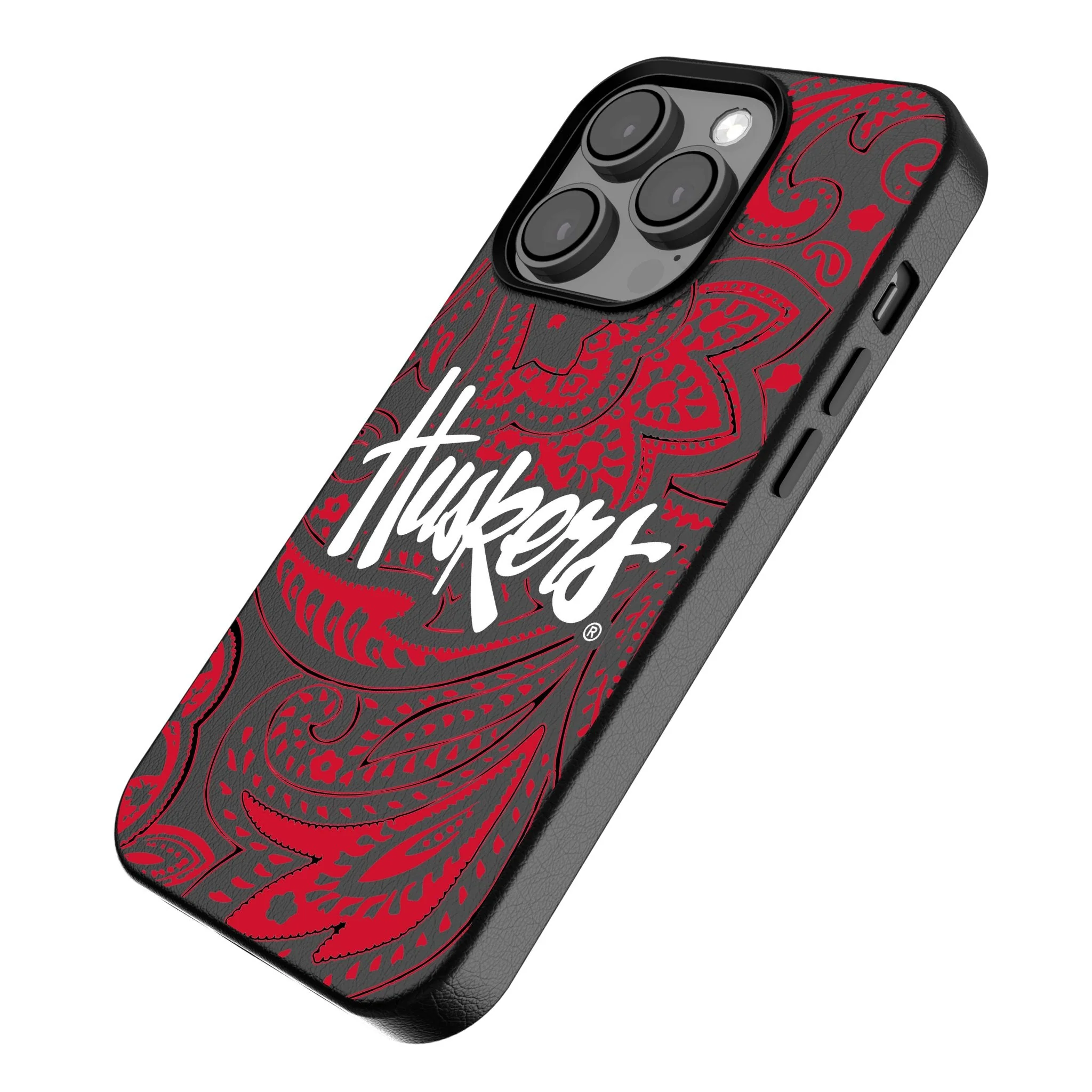 University of Nebraska Huskers Paisley MagSafe Compatible Phone Case for Apple iPhone - Image 2