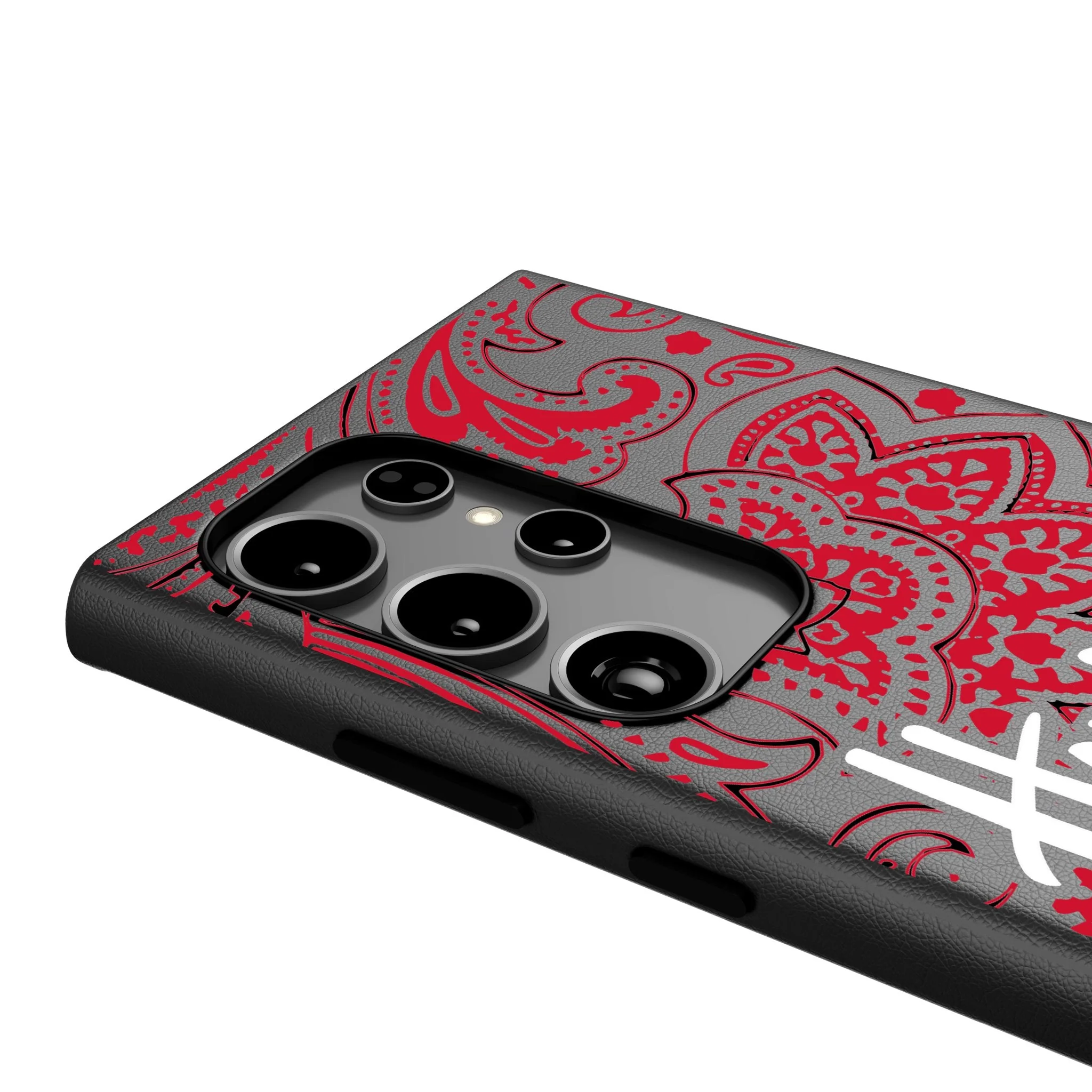 University of Nebraska Huskers Paisley MagSafe Compatible Phone Case for Samsung Galaxy - Image 4