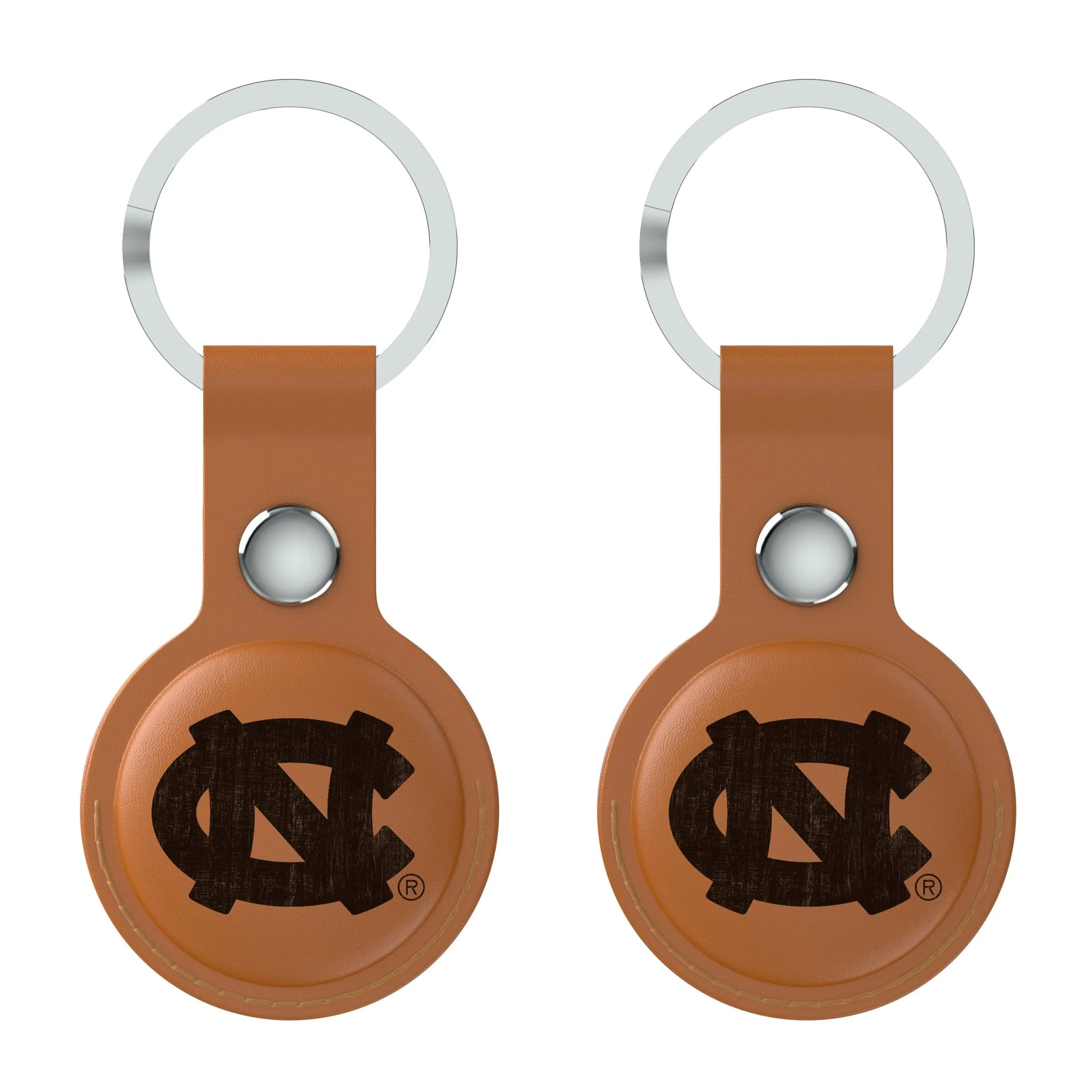University of North Carolina Tar Heels Burn Brown Airtag Holder 2-Pack - Image 2