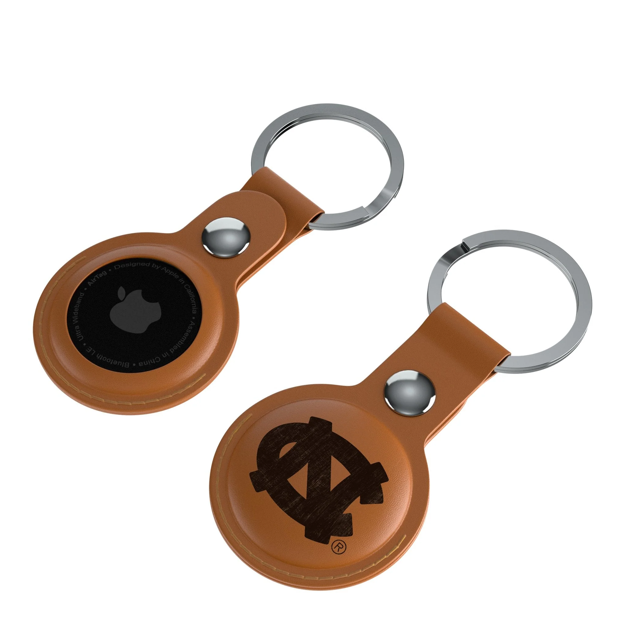 University of North Carolina Tar Heels Burn Brown Airtag Holder 2-Pack - Image 4