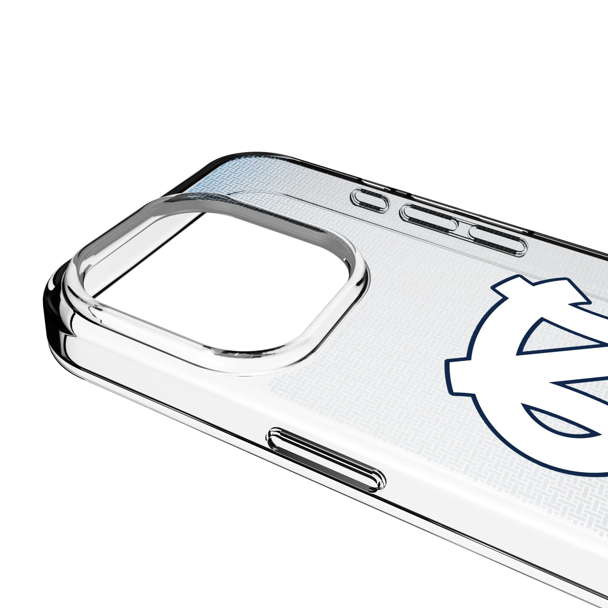University of North Carolina Tar Heels Linen Clear Phone Case for Apple iPhone - Image 3