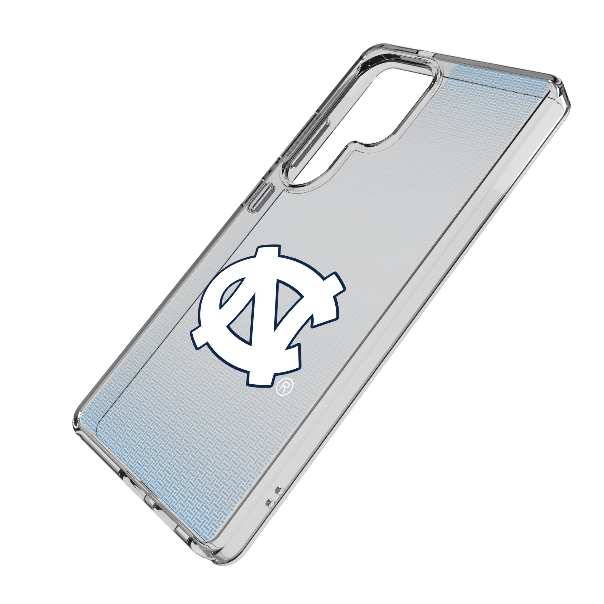 University of North Carolina Tar Heels Linen Clear Phone Case for Samsung Galaxy - Image 2