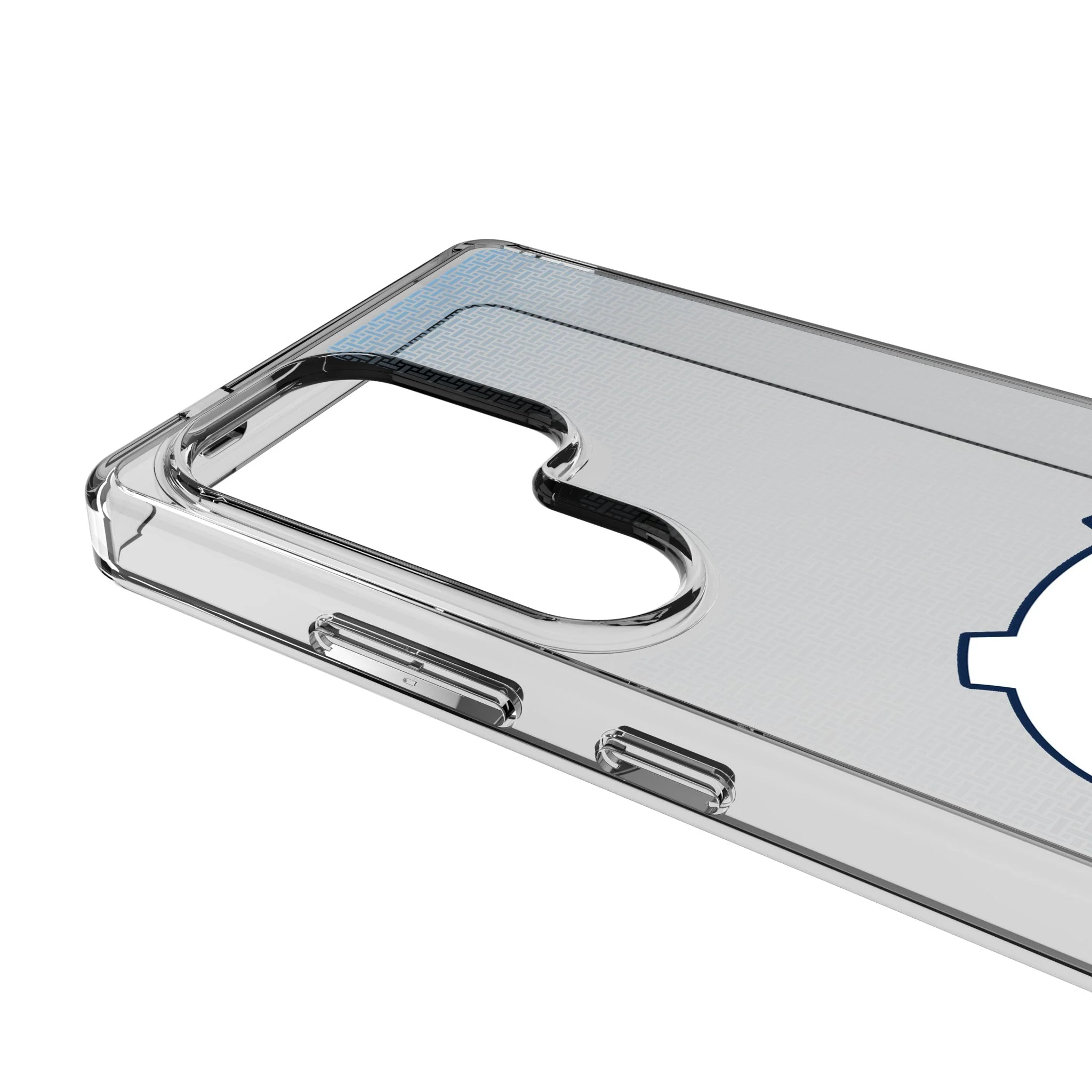 University of North Carolina Tar Heels Linen Clear Phone Case for Samsung Galaxy - Image 3