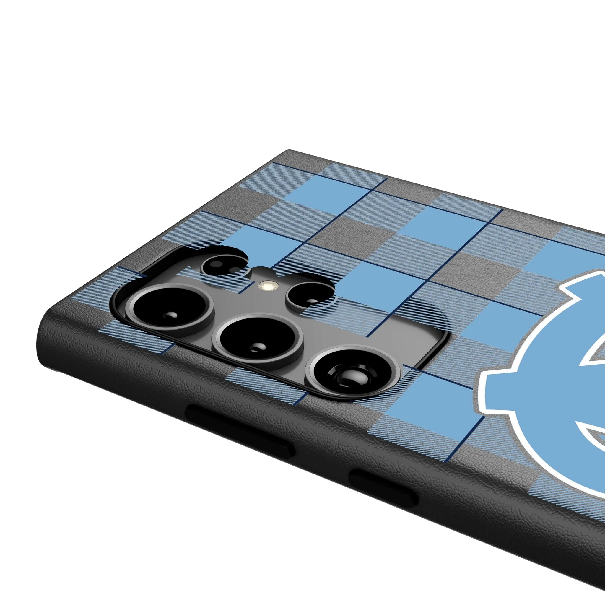 University of North Carolina Tar Heels Plaid MagSafe Compatible Phone Case for Samsung Galaxy - Image 4
