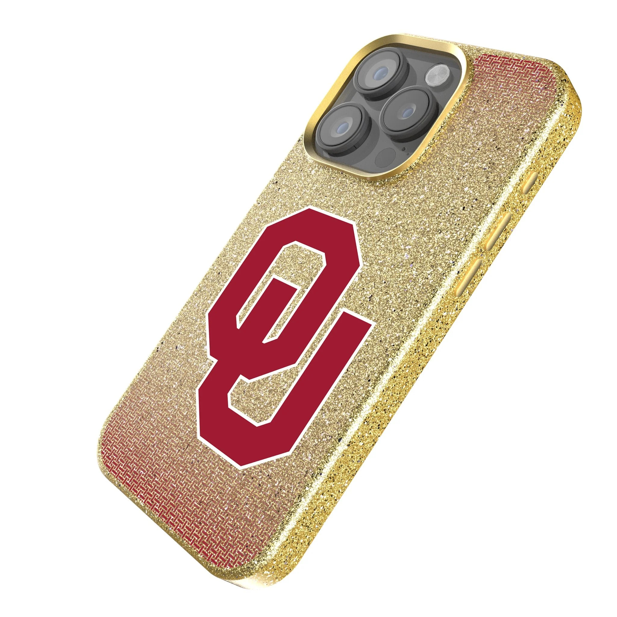 University of Oklahoma Sooners Linen Bling Phone Case for Apple iPhone - Image 2