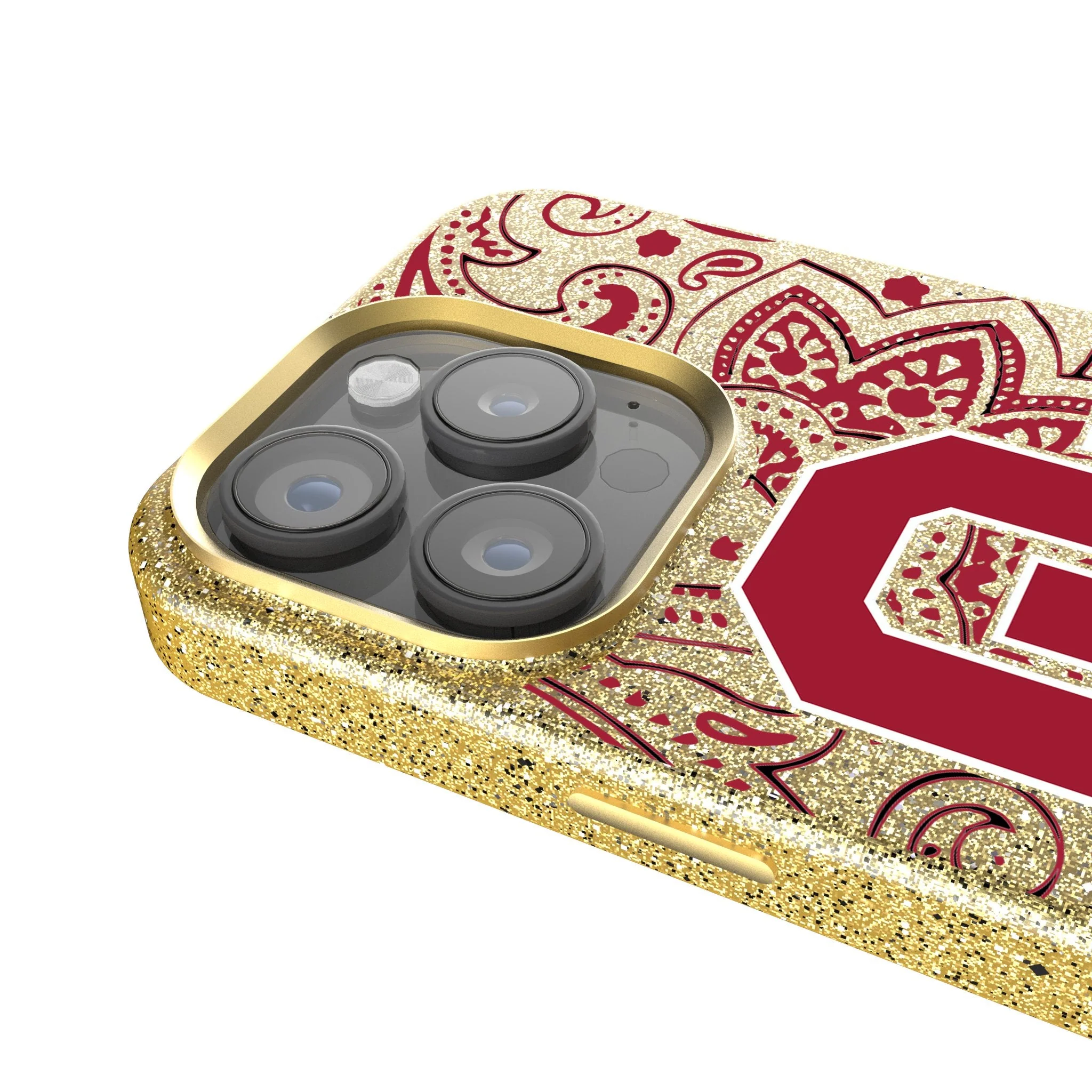 University of Oklahoma Sooners Paisley Bling Phone Case - Image 4
