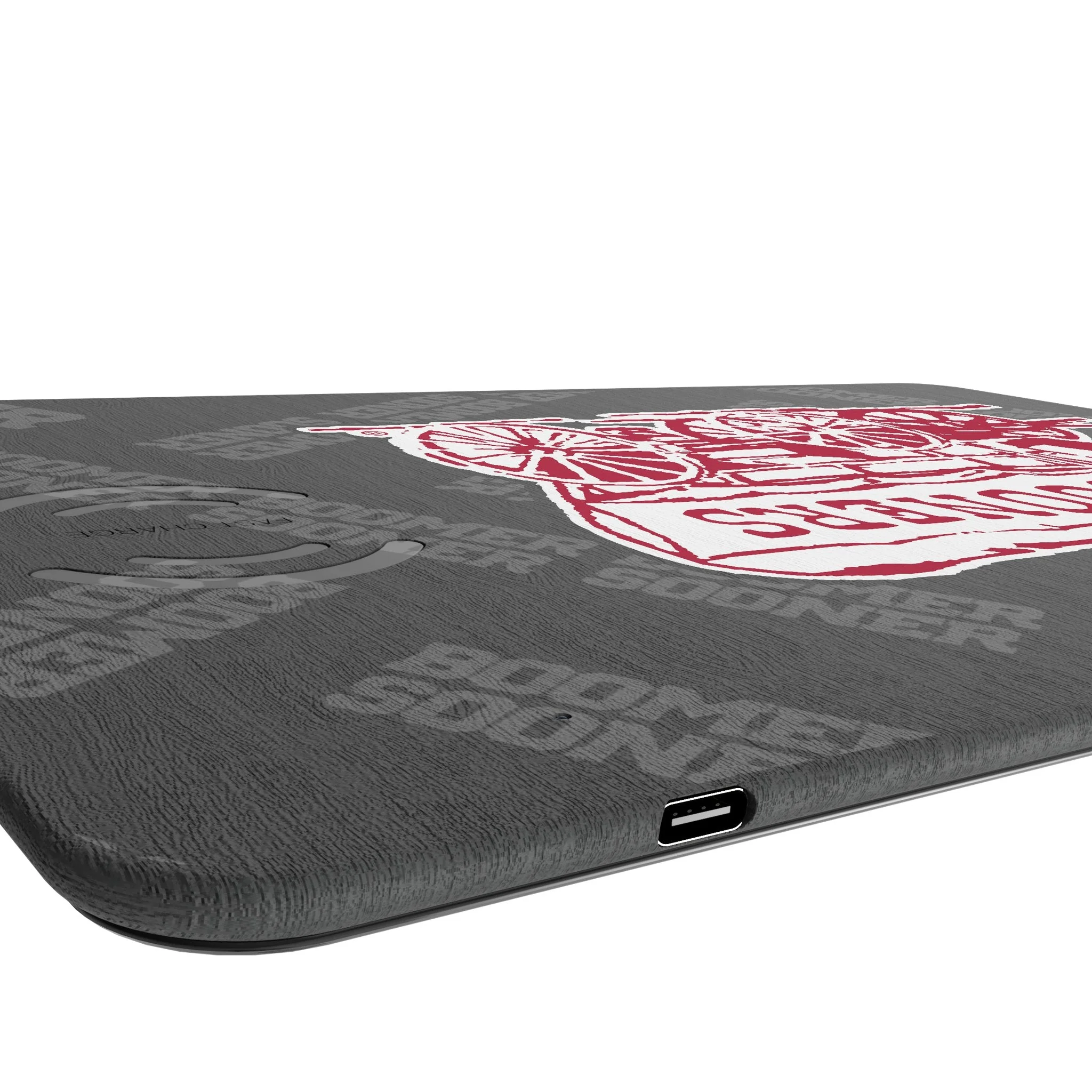 University of Oklahoma Sooners Quadtile 15-Watt Wireless Charger and Mouse Pad - Image 3