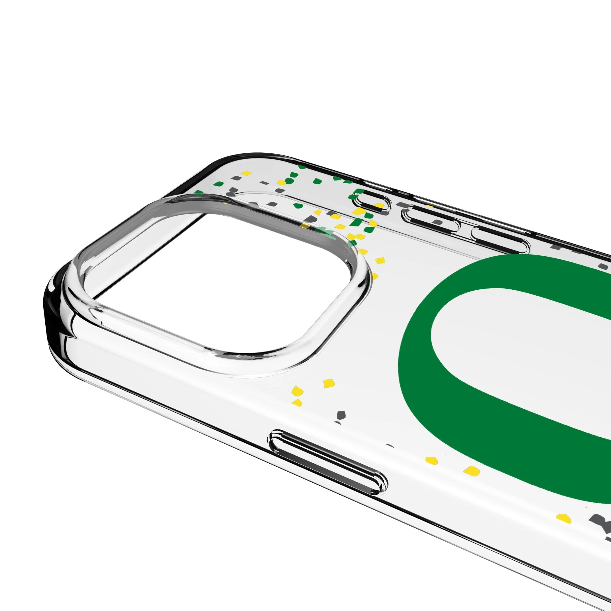 University of Oregon Ducks Confetti Clear Phone Case for Apple iPhone - Image 3