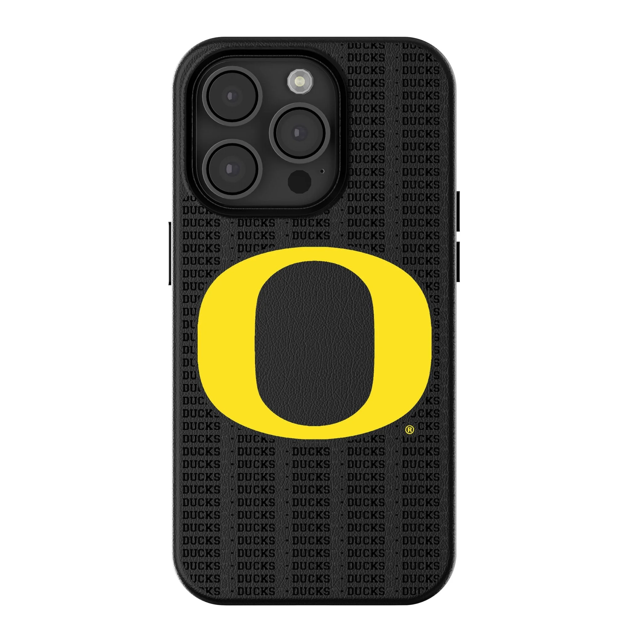 University of Oregon Ducks Text Backdrop MagSafe Compatible Phone Case for Apple iPhone