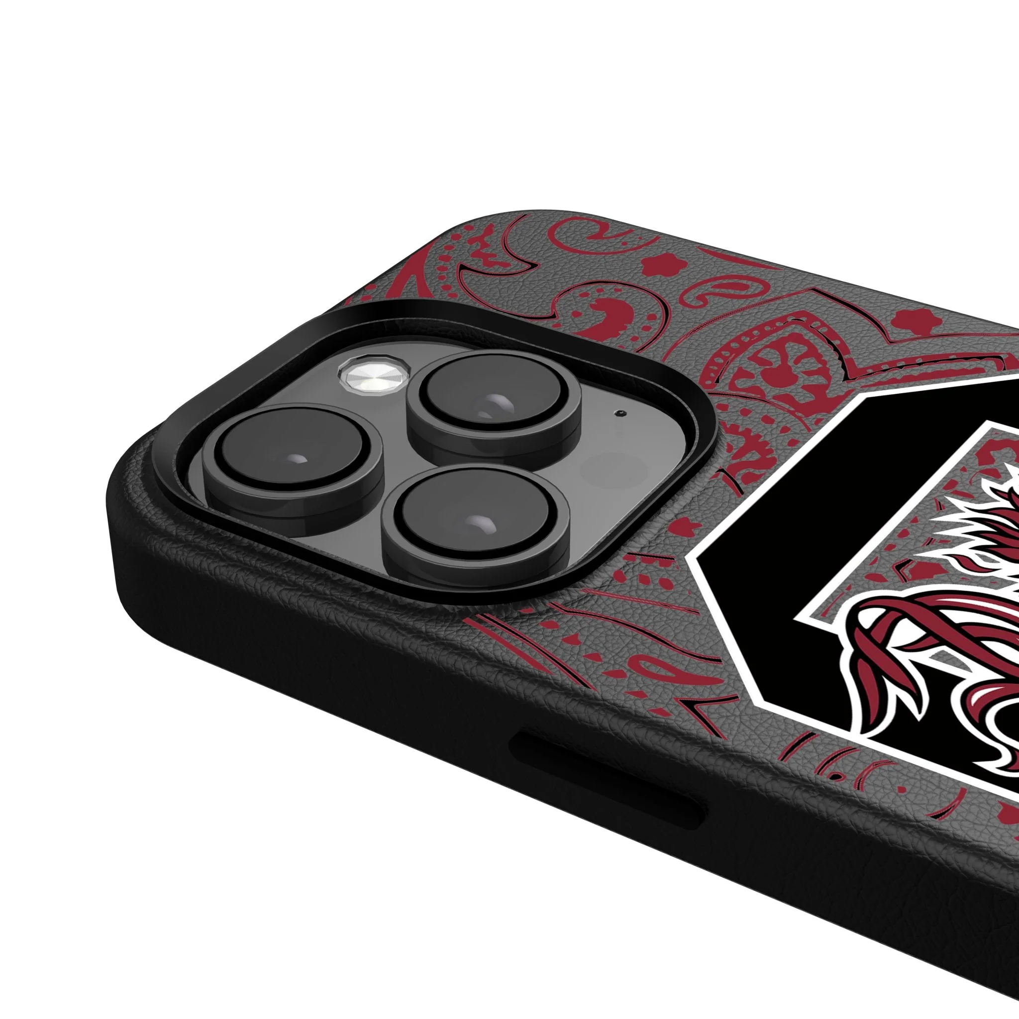 University of South Carolina Gamecocks Paisley MagSafe Compatible Phone Case for Apple iPhone - Image 4