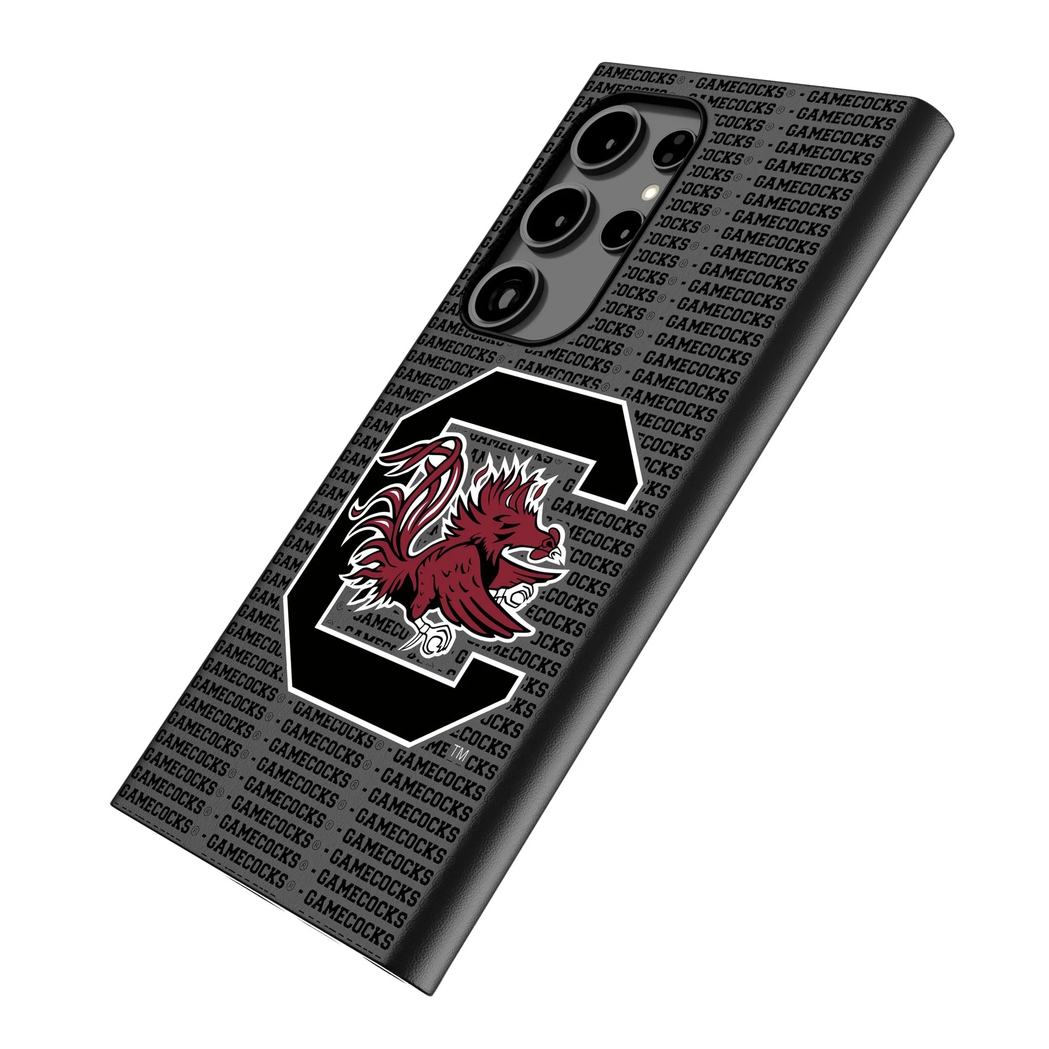 University of South Carolina Gamecocks Text Backdrop MagSafe Compatible Phone Case for Samsung Galaxy - Image 2