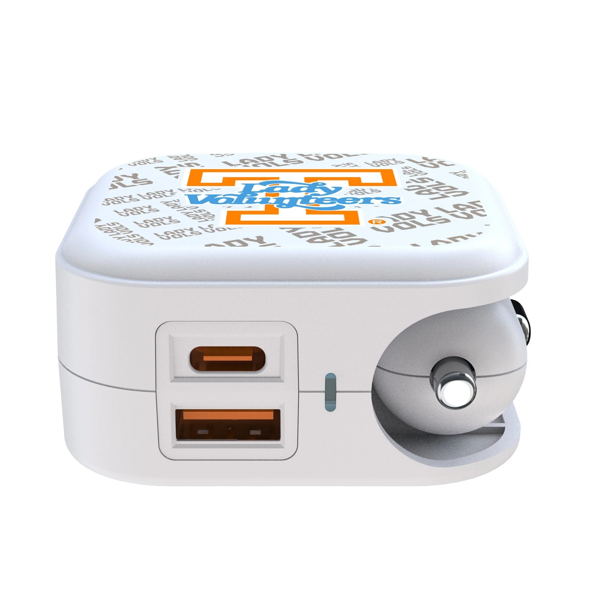 University of Tennessee Volunteers Quadtile 2 in 1 USB Charger - Image 2