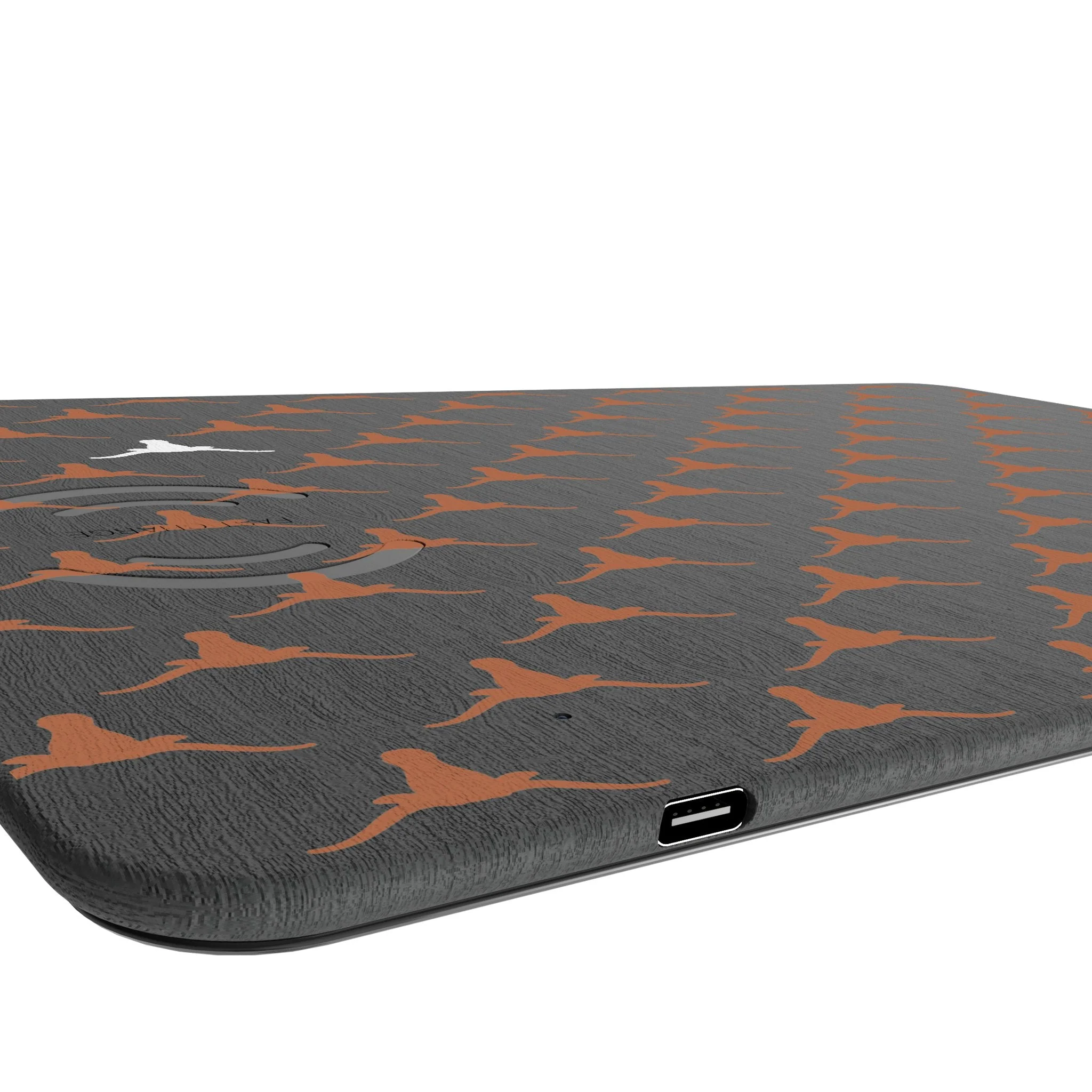 University of Texas Longhorns Fashion Pattern 15-Watt Wireless Charger and Mouse Pad - Image 3