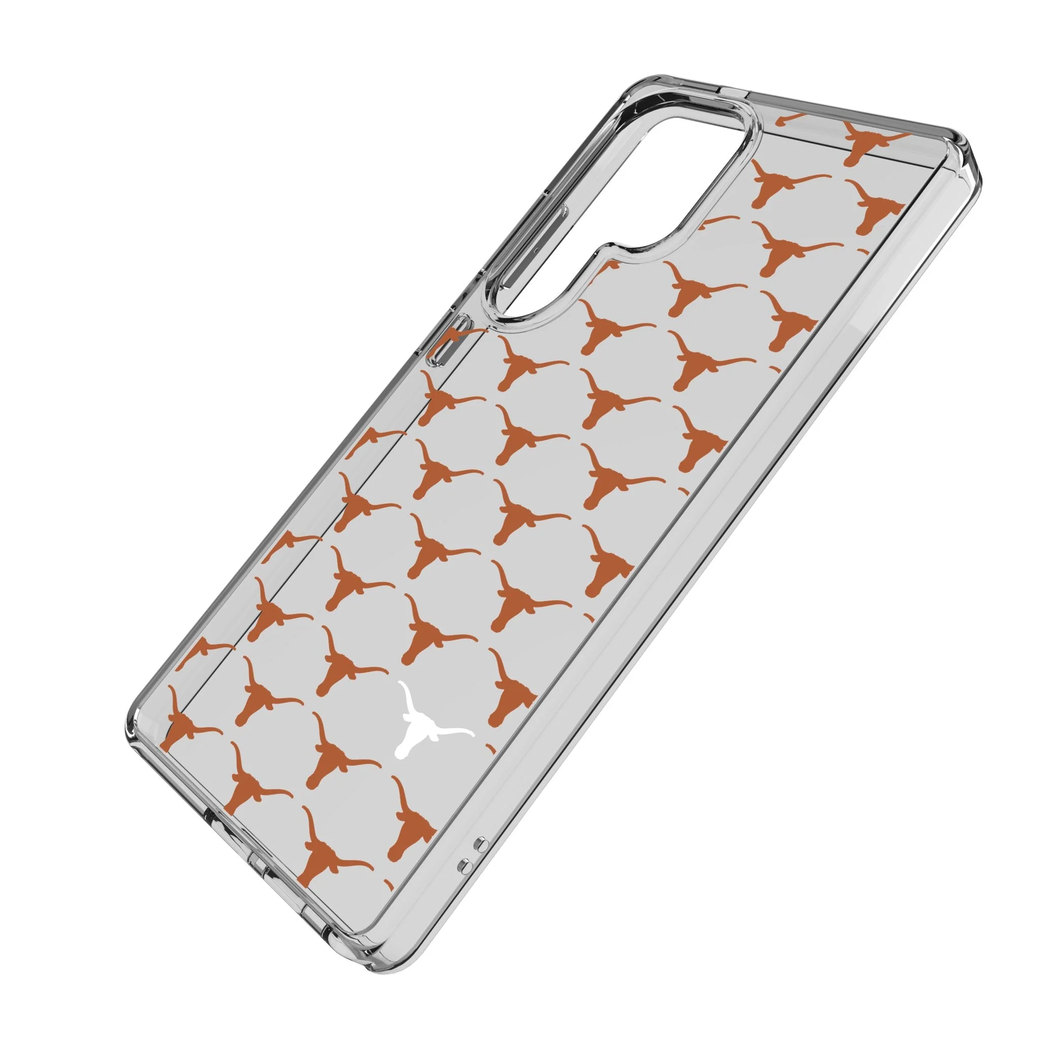 University of Texas Longhorns Fashion Pattern Clear Phone Case for Samsung Galaxy - Image 2