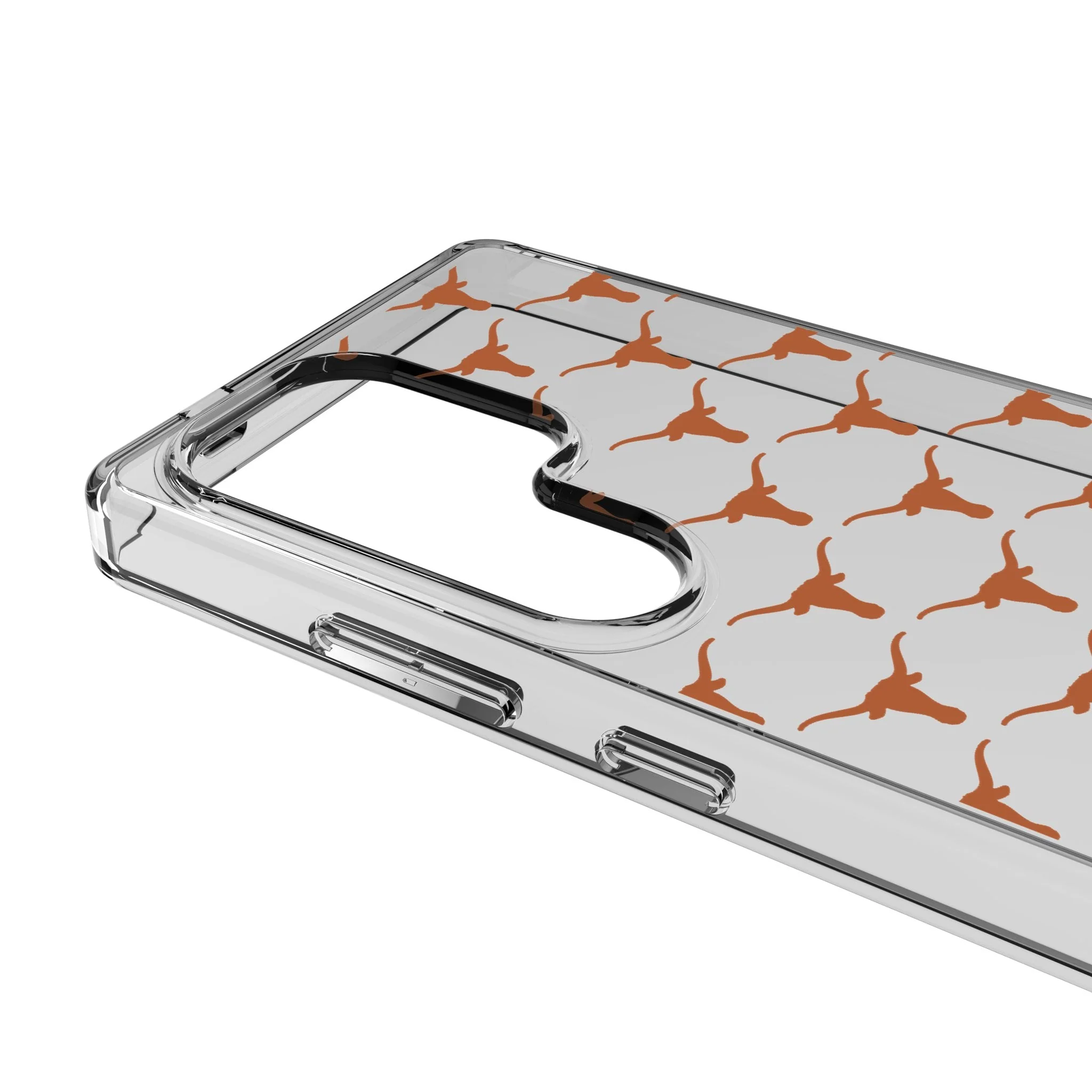 University of Texas Longhorns Fashion Pattern Clear Phone Case for Samsung Galaxy - Image 3