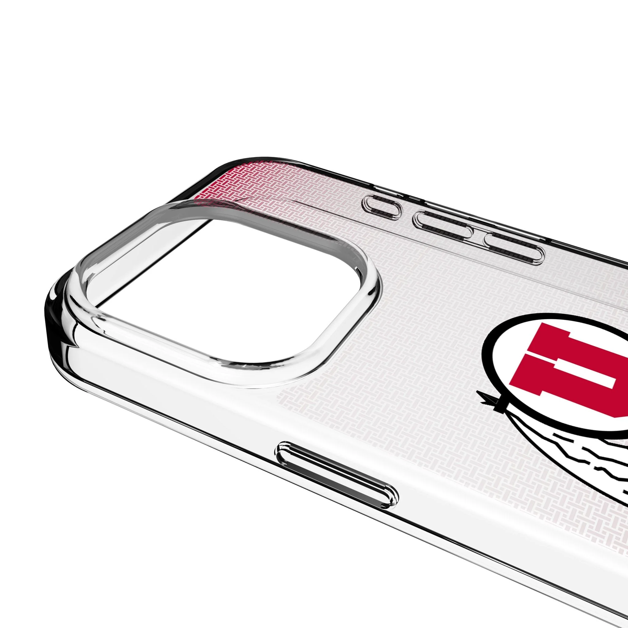 University of Utah Utes Linen Clear Phone Case for Apple iPhone - Image 3